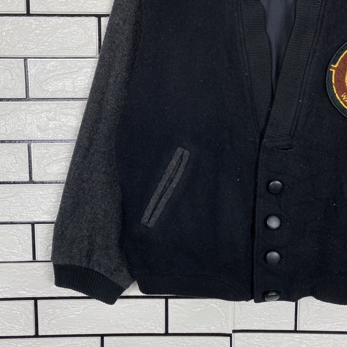 Japanese Brand 📌Wagen Co Ltd Wool Bomber Jacket Issey Miyake Size US L / EU 52-54 / 3 - 5 Thumbnail