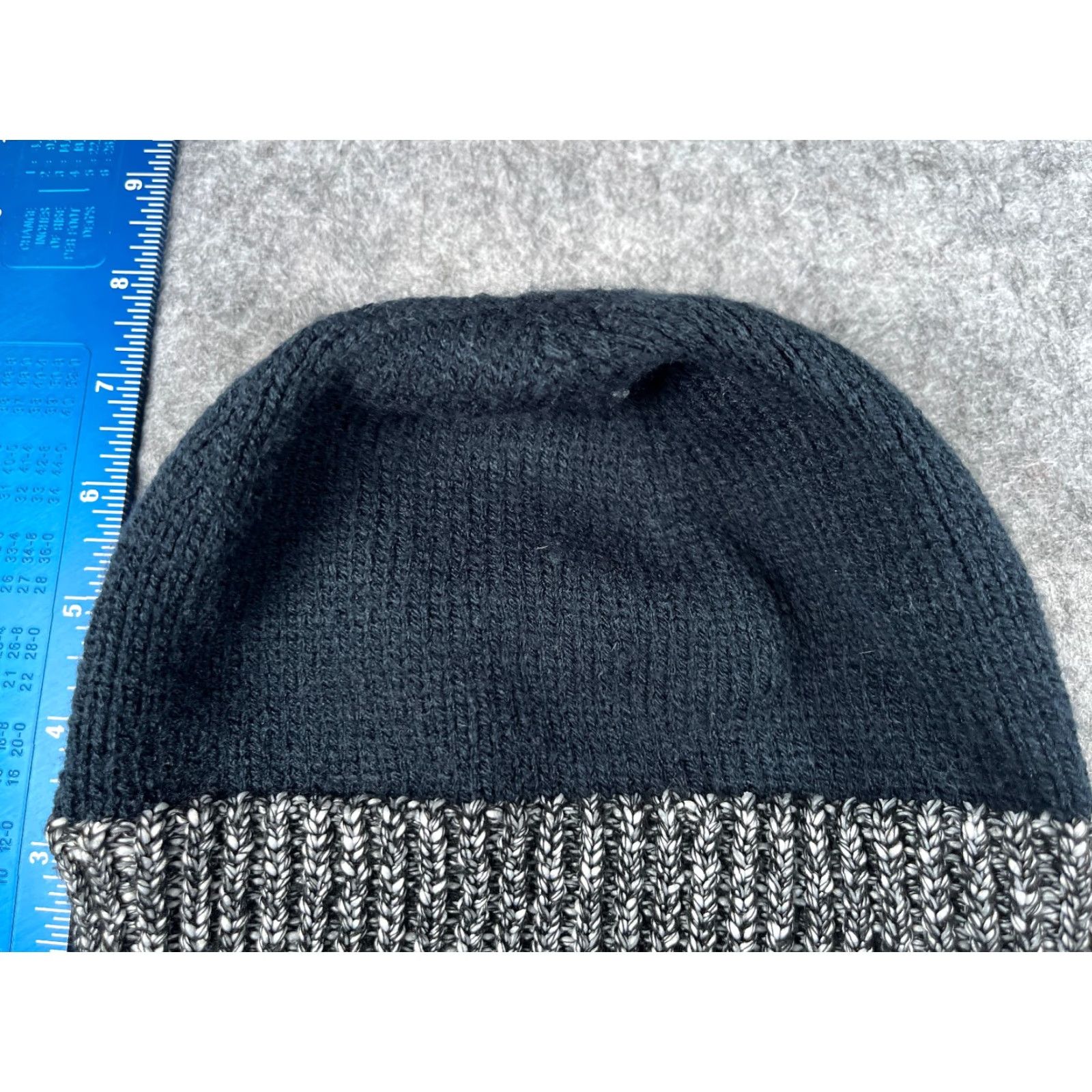 Hurley Hurley Beanie Target: Women One Size Black Logo Knit Acrylic Polyester Lined Ski Hat/Cap Size ONE SIZE - 3 Thumbnail
