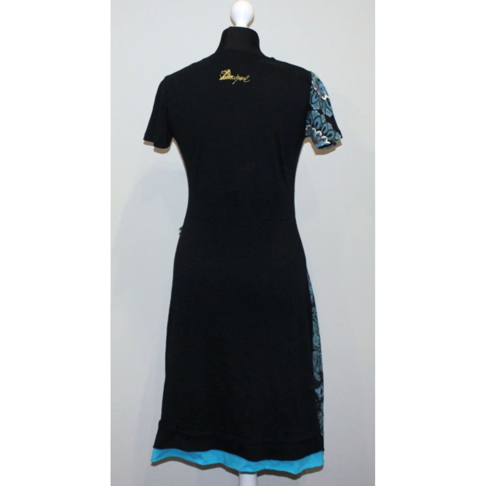 Desigual Desigual black blue Dress Womens Size S Size S / US 4 / IT 40 - 3 Thumbnail