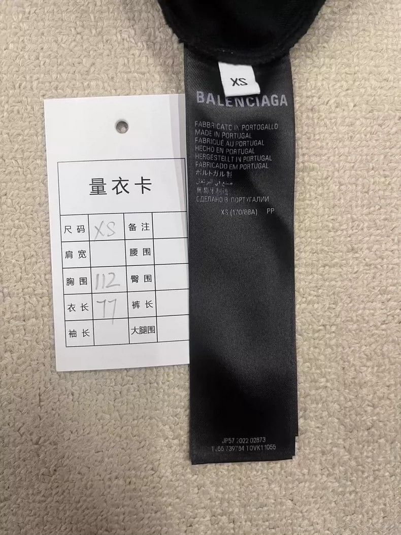 Balenciaga Scissors Wheat Spike Logo monogram printed crew Menswear