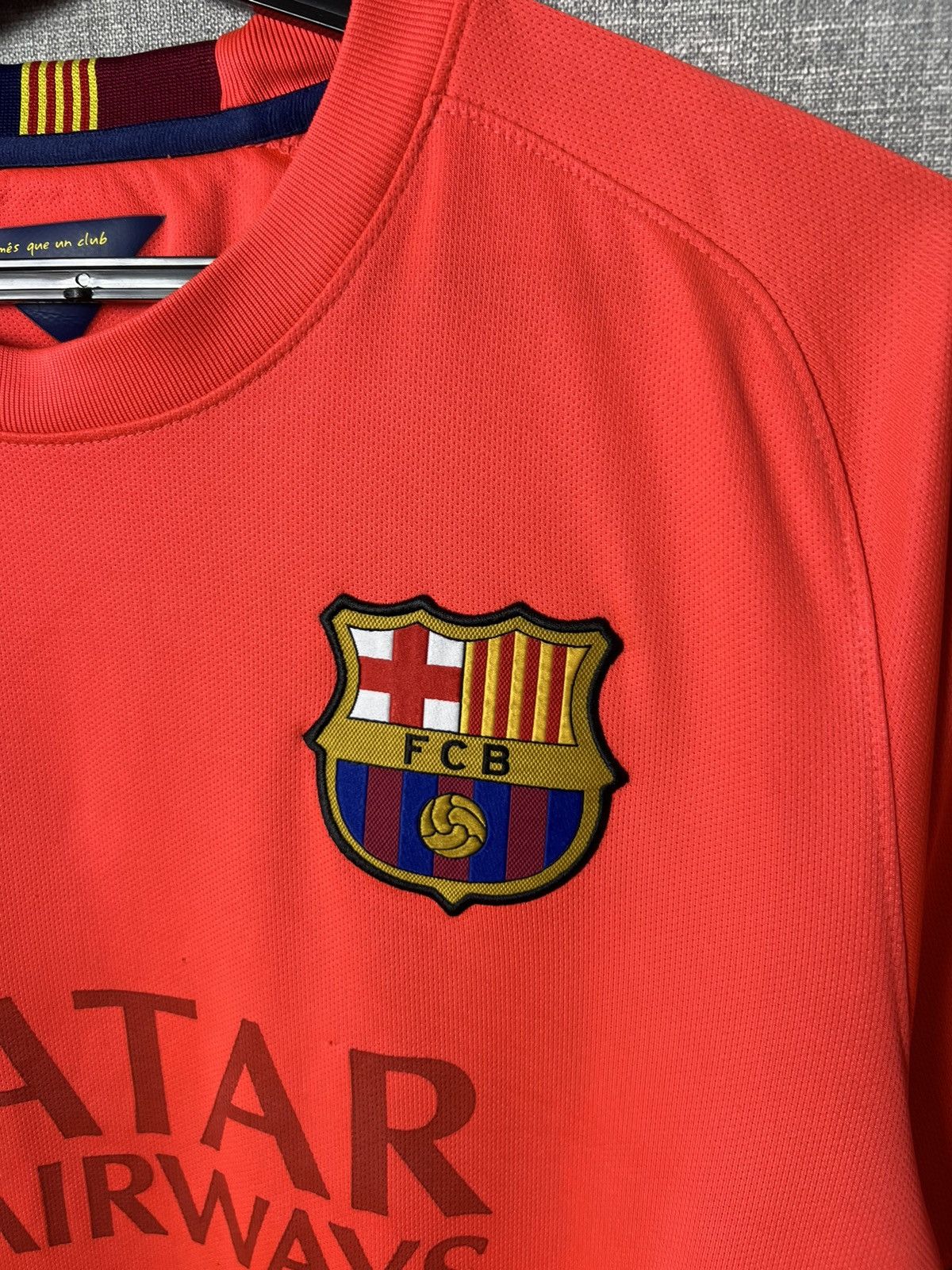 Nike Nike FC Barcelona 2014 - 2015 Away Football Soccer Jersey Size US M / EU 48-50 / 2 - 3 Thumbnail