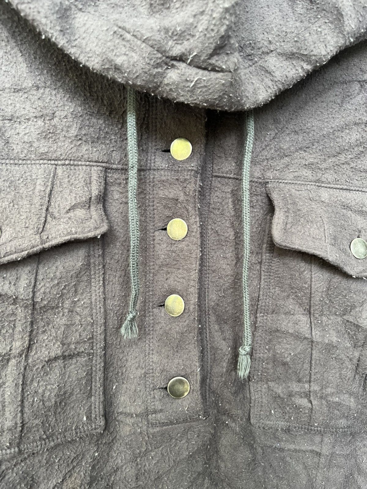 Vintage 💥Vintage 90s Oversized Fleece Button Ups Hoodie Sweatshirts Size US L / EU 52-54 / 3 - 6 Thumbnail