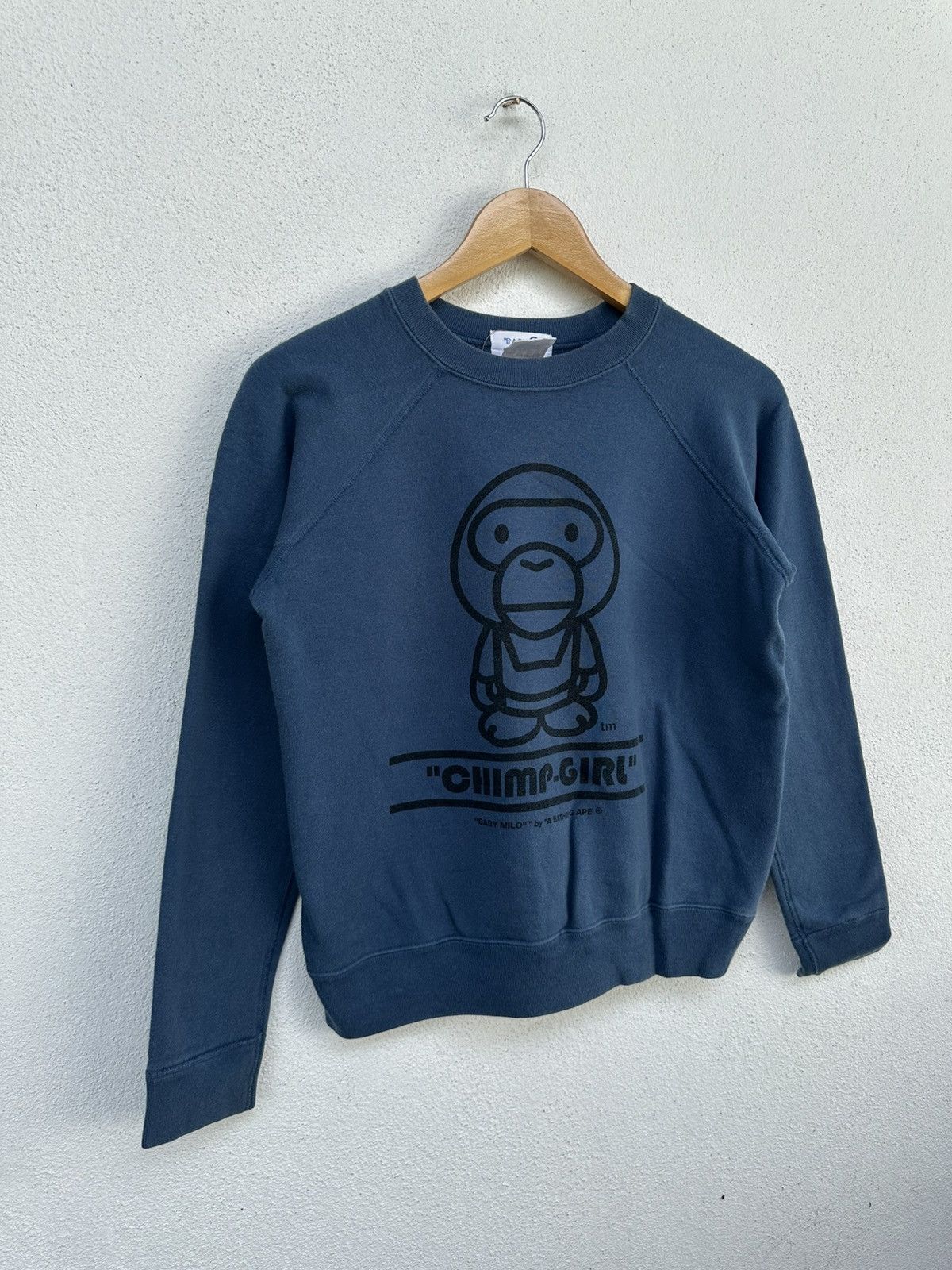 Bape × Vintage Vintage Baby Milo by A Bathing Ape Sweatshirt Size M / US 6-8 / IT 42-44 - 3 Thumbnail
