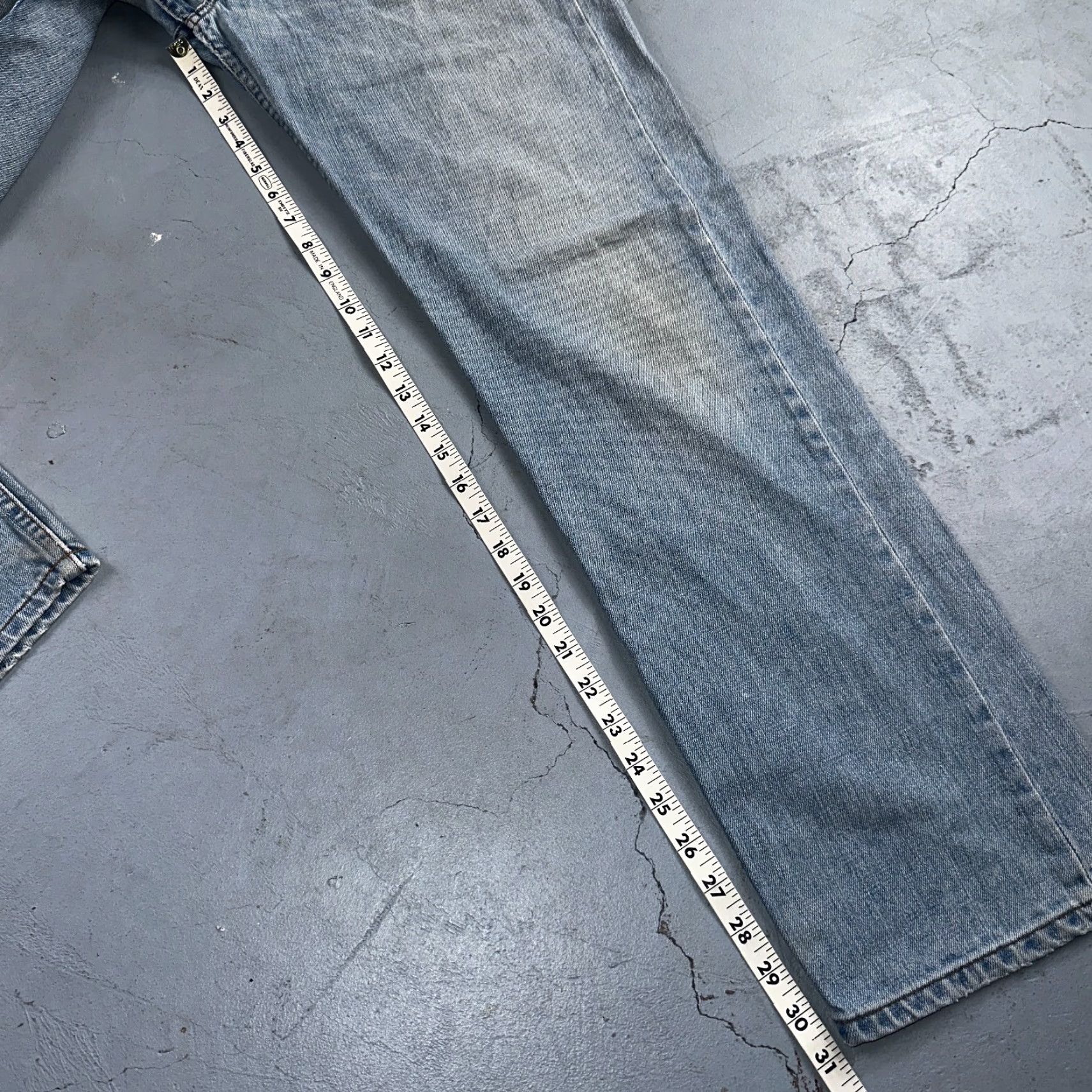 Levi's Levis 501 Vintage Y2K XX Straight Leg Jeans Blue Light Wash 34x34 Act 32x31 Jeans Men Levi's 501 Series 90s Vintage Straight Size US 34 / EU 50 - 5 Thumbnail