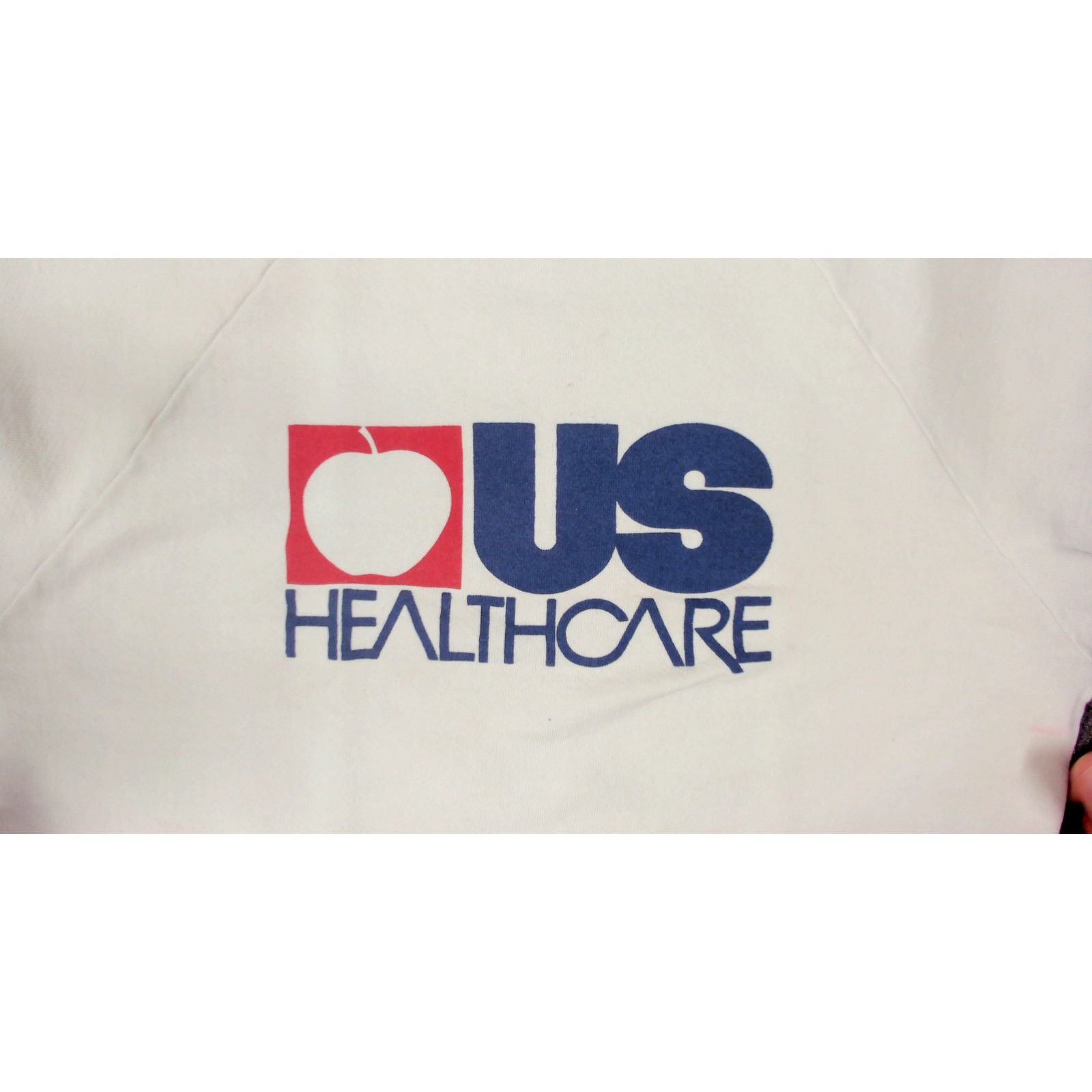 Jerzees Jerzees 80s US Healthcare Raw Hem Super Crop Boxy Sweatshirt Size XL / US 12-14 / IT 48-50 - 6 Thumbnail
