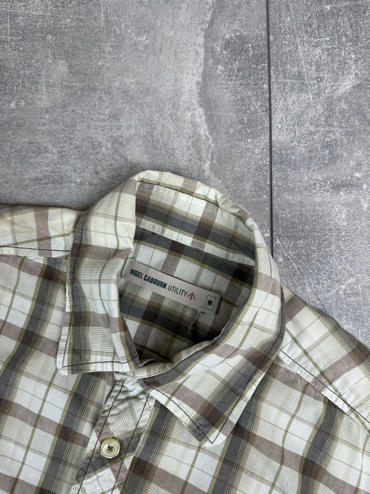 Nigel Cabourn Nigel Cabourn Utlity Shirts Checked Button Up Size US M / EU 48-50 / 2 - 3 Thumbnail