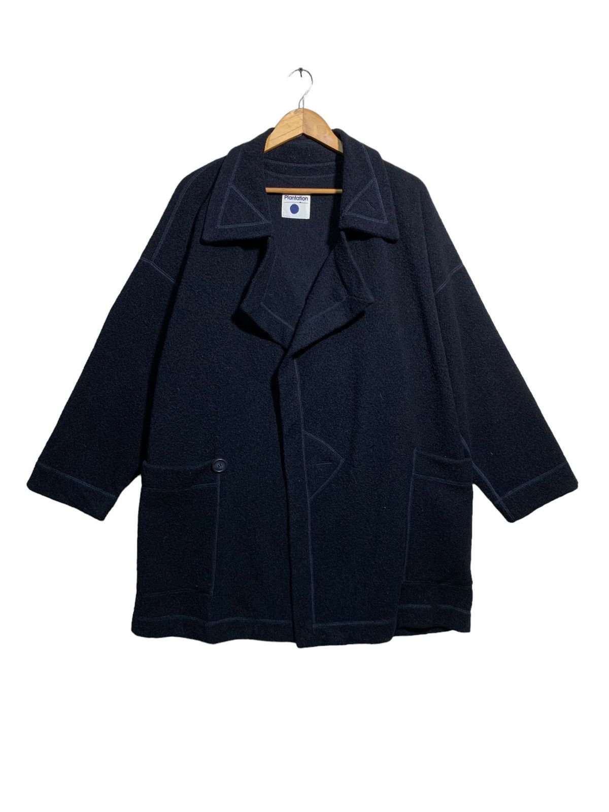 Issey Miyake 🔥PLANTATION WOOL ONE BUTTON BATWING COATS Size US L / EU 52-54 / 3 - 1 Thumbnail
