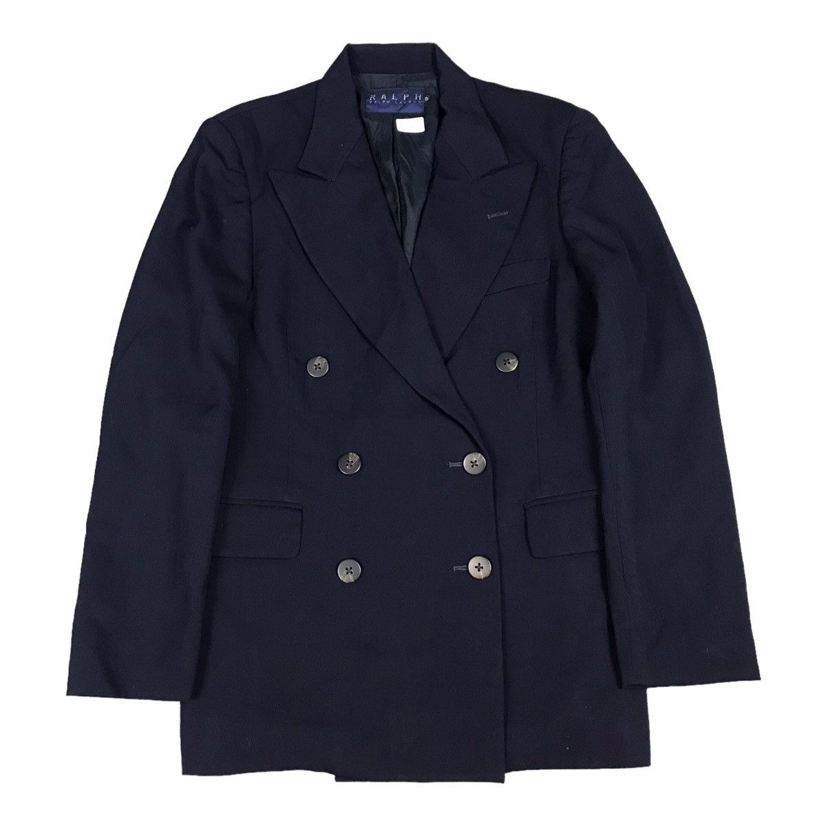 POLO RALPH LAUREN DOUBLE BREASTED NAVY WOMAN BLAZER COAT