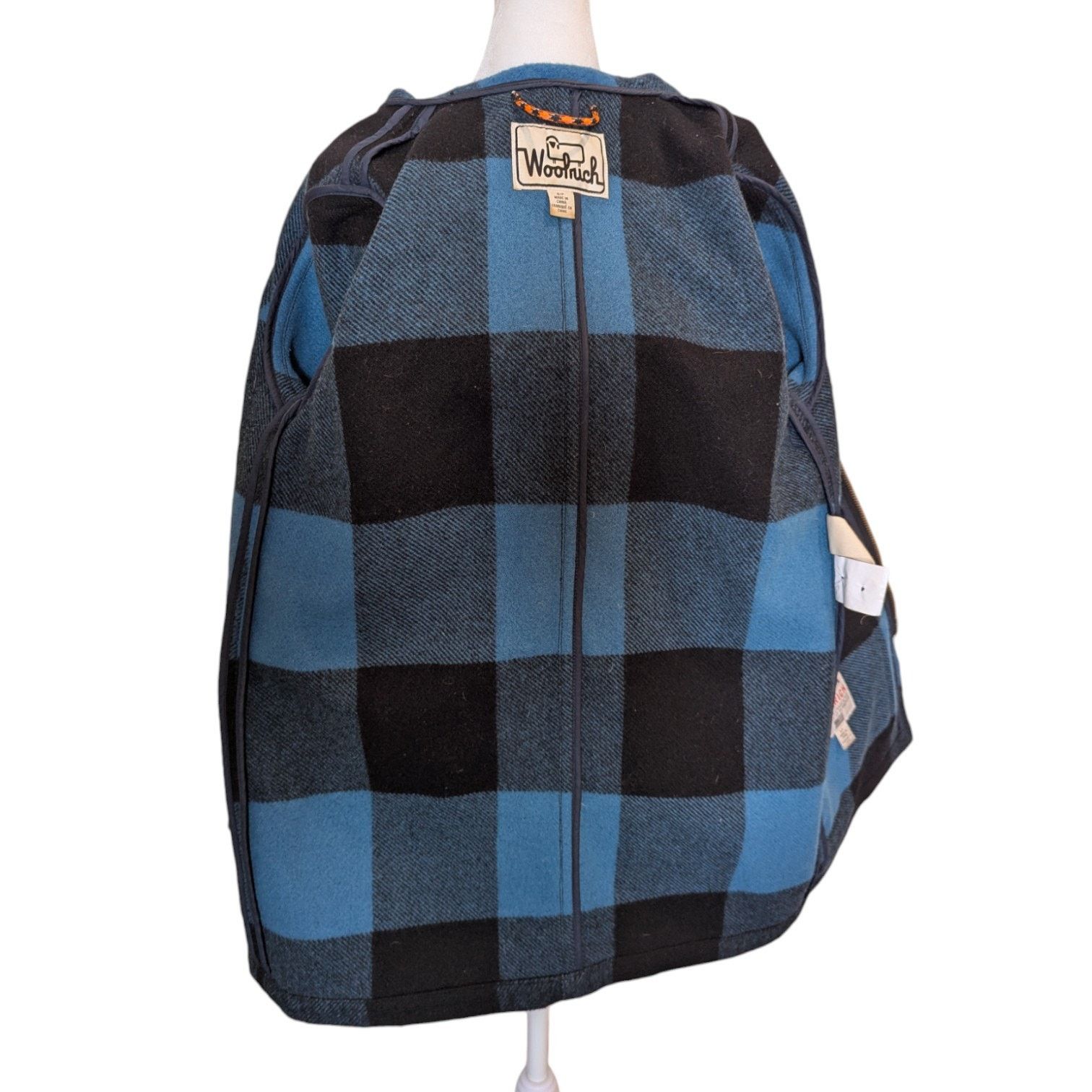 Gramicci Woolrich Blue Wool Buffalo Plaid Fall Winter Coat Small Size S / US 4 / IT 40 - 3 Thumbnail