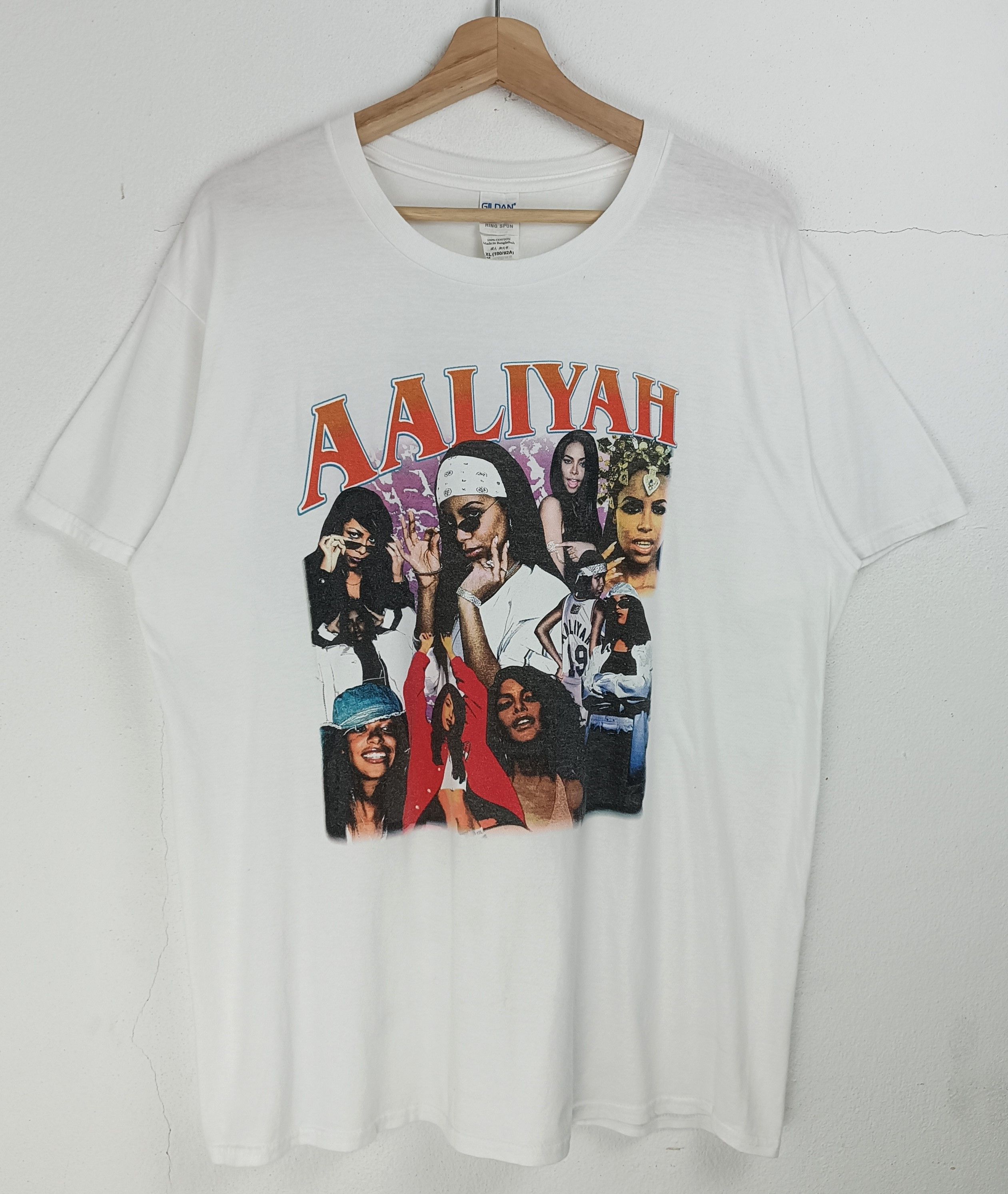 Rap Tees VINTAGE AALIYAH COLLAGE 90'S STYLE RAP TEES tupac kanye Size US L / EU 52-54 / 3 - 3 Thumbnail