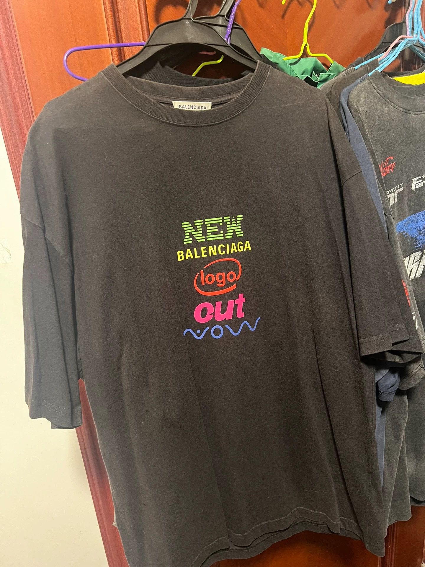 Balenciaga Balenciaga Newlogo short sleeved shirt Size US S / EU 44-46 / 1 - 1 Thumbnail