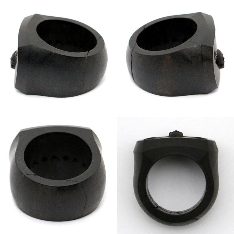 Chrome Hearts Chrome Hearts Big PJ Mahalia Wood Ring - Size 8.5 Size ONE SIZE - 2 Thumbnail