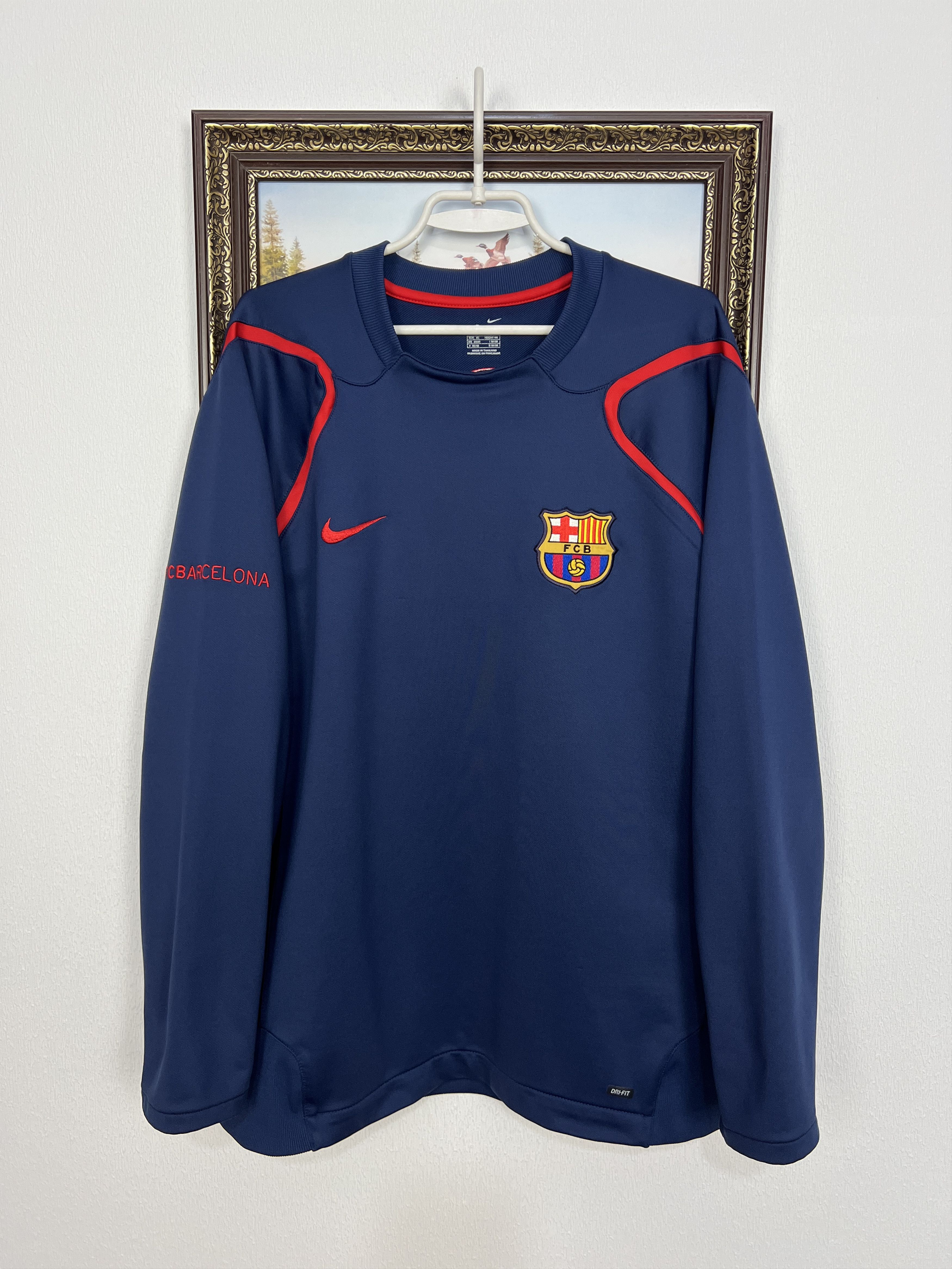Nike FC Barcelona Football Train Sweatshirt Soccer Track Top Size US XL / EU 56 / 4 - 1 Thumbnail