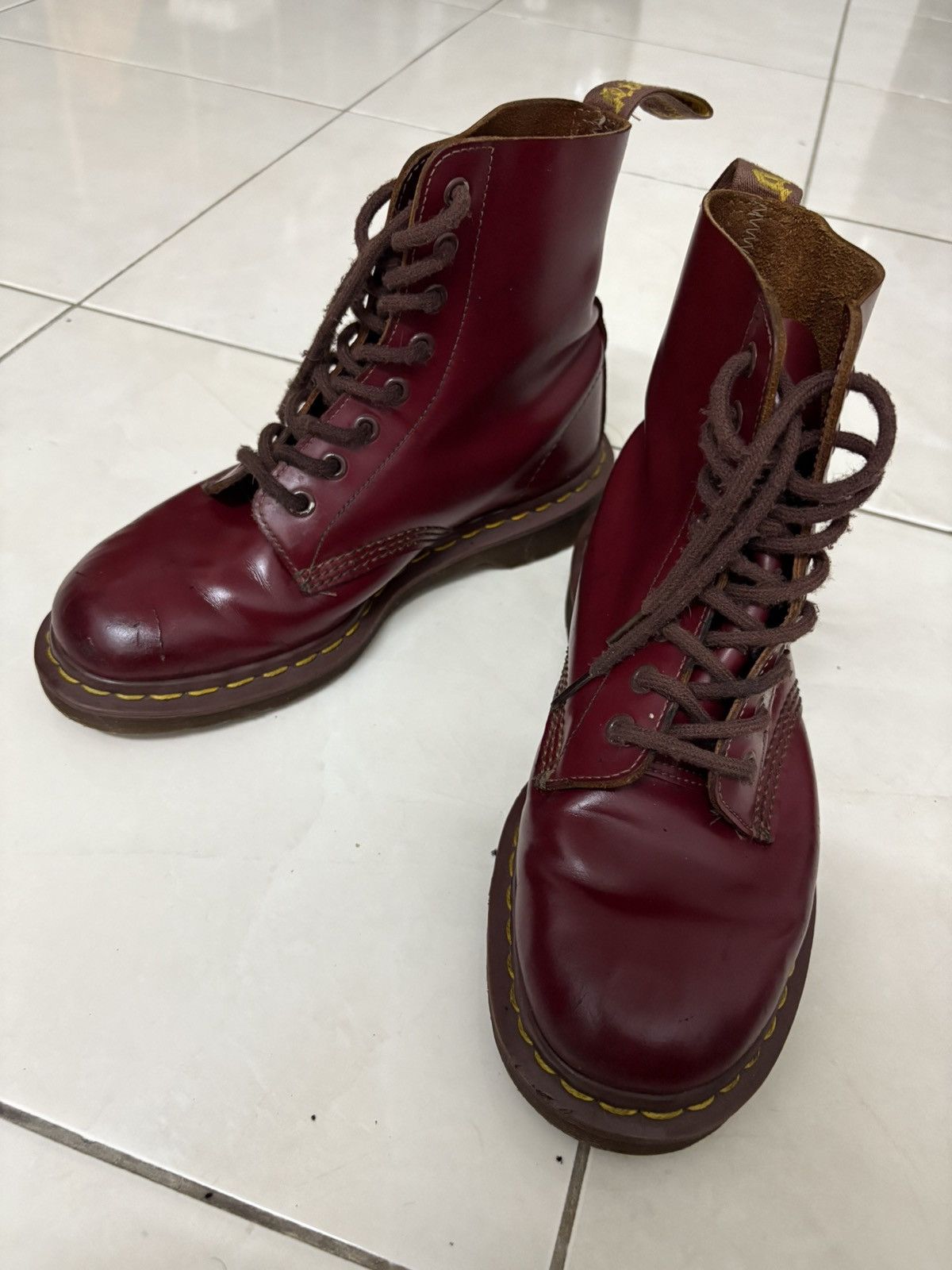 Dr. Martens Vintage 80s Dr. Martens 1460 boots Red Cherry Size US 7 / EU 40 - 6 Thumbnail