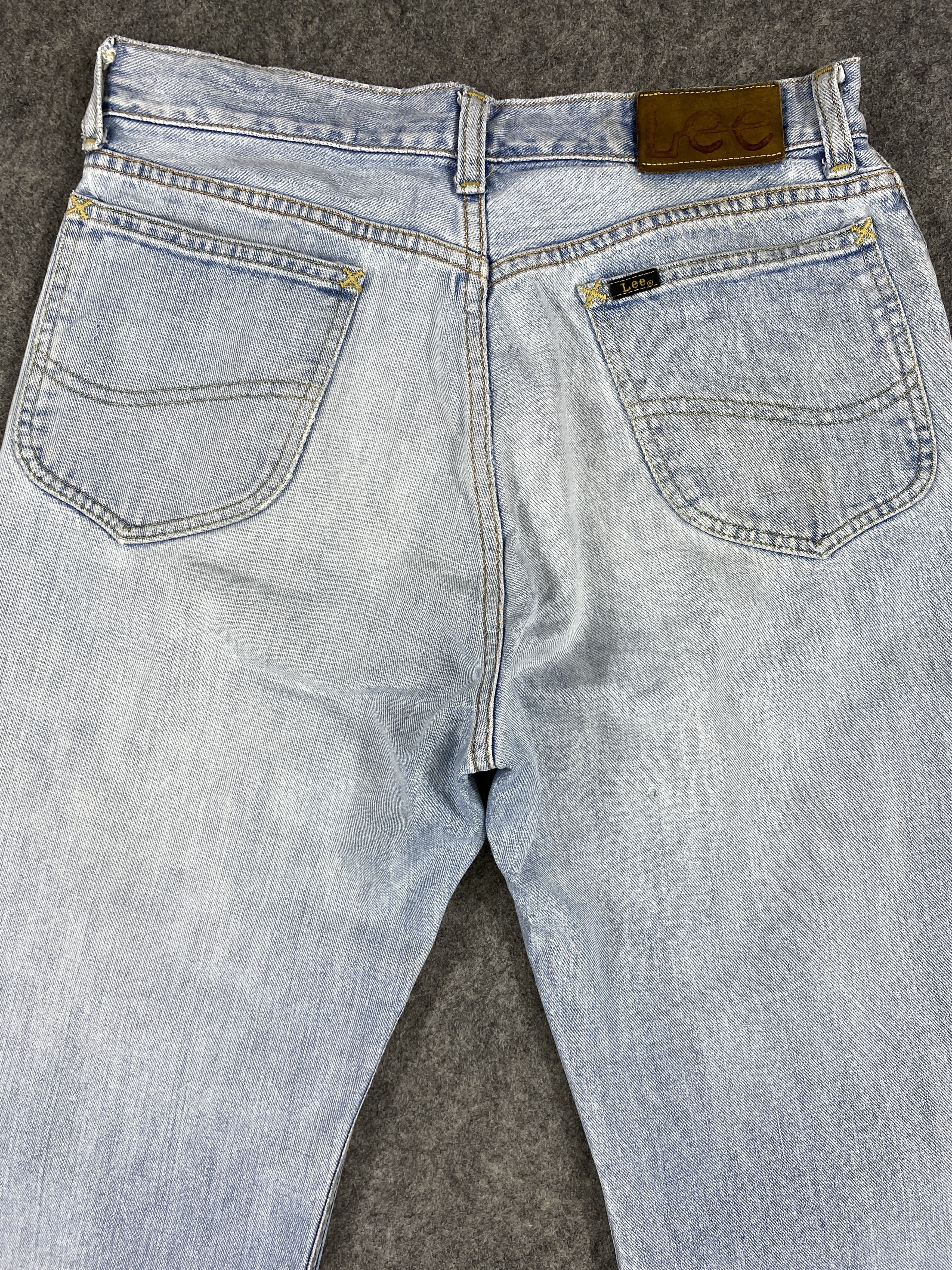 Japanese Brand Redline Light Blue Wash Lee Rider 30x26.5 Denim -JN1335 Size US 30 / EU 46 - 4 Thumbnail