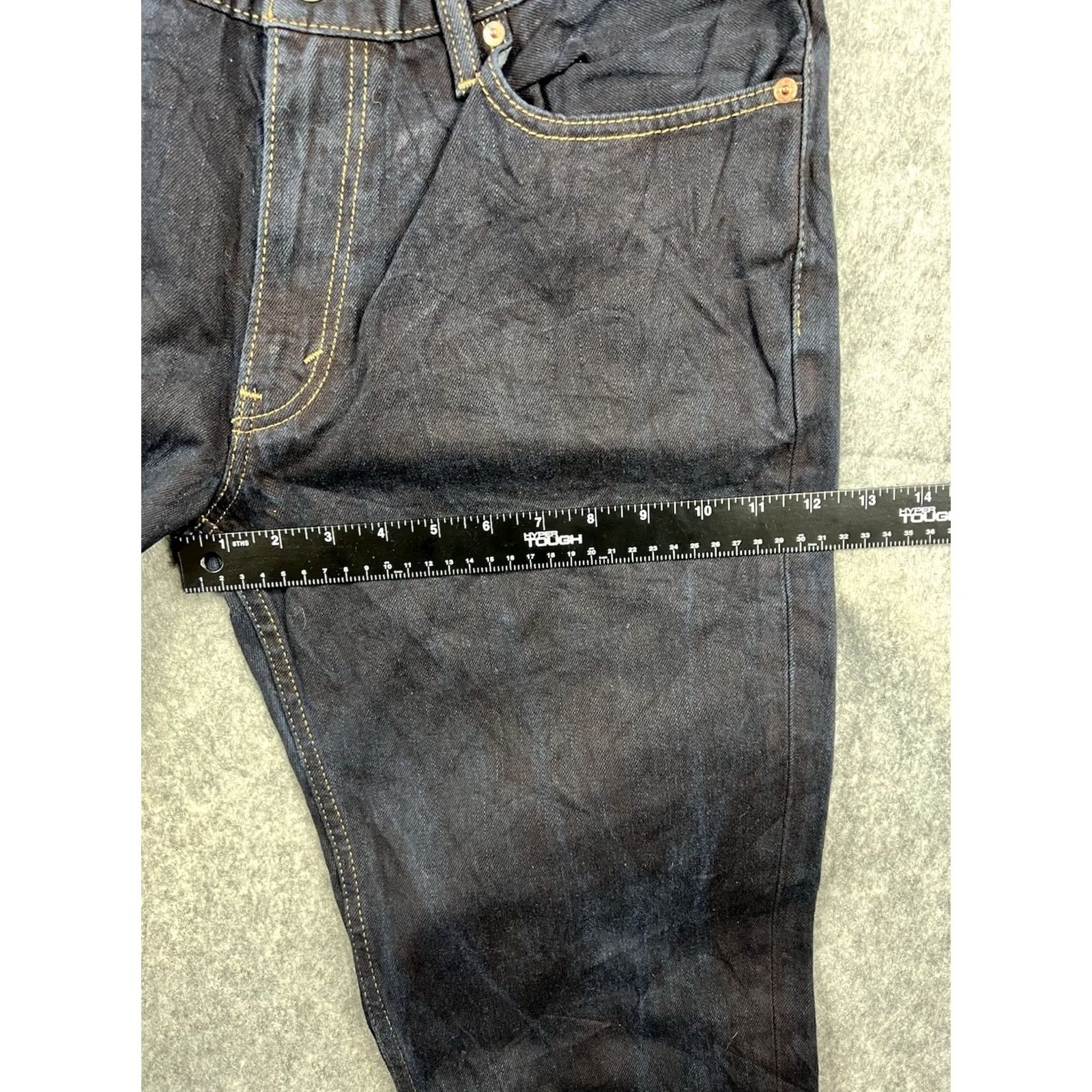 Levi's Levi's 511 Jeans Men's Dark Wash Blue Slim Straight Regular 36x32 Denim Cotton Spandex Logo Zip Button 511 Model City USA Wearable Size US 36 / EU 52 - 4 Thumbnail