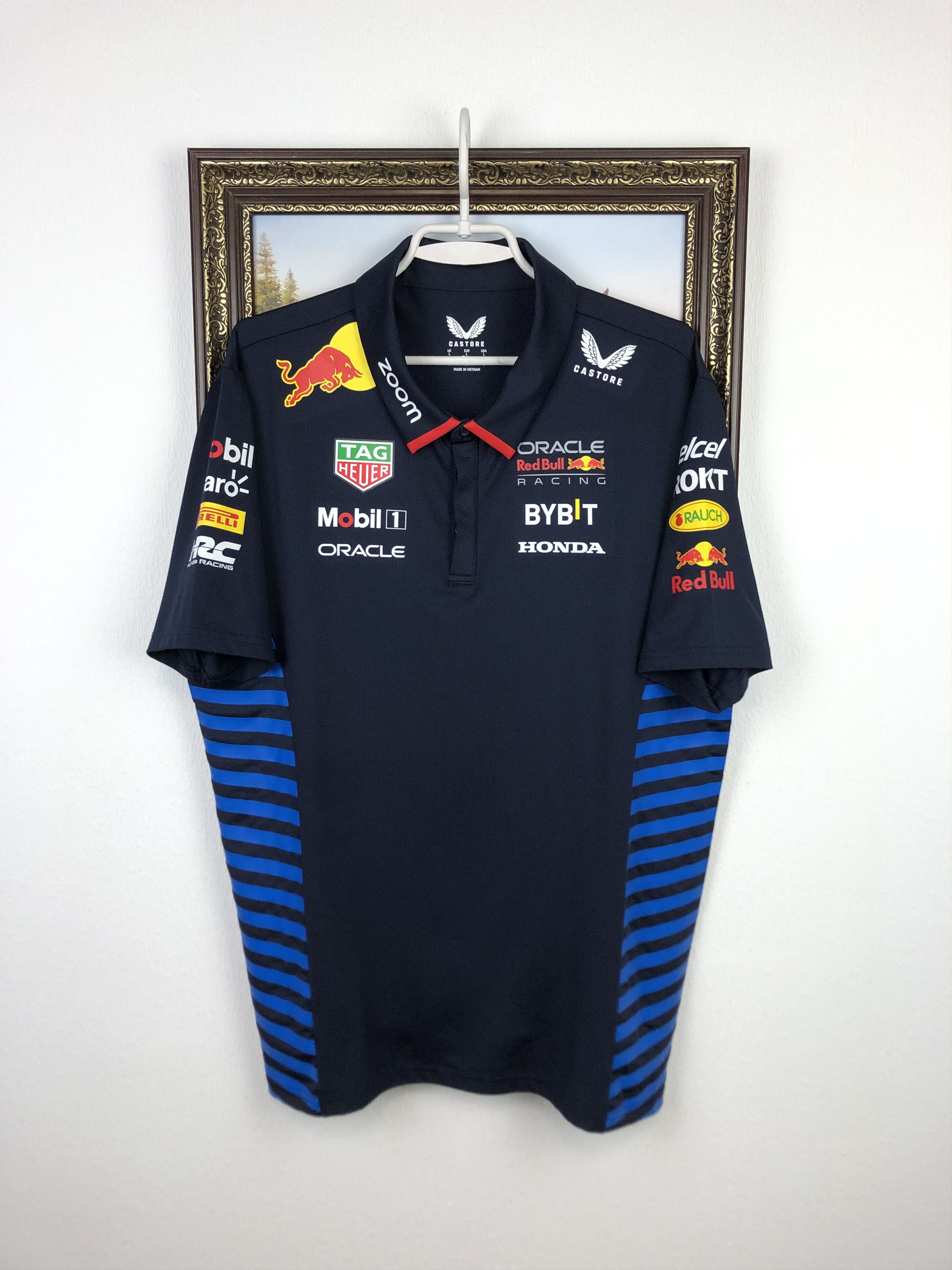 Castore Castore Navy Red Bull Racing 2024 Team Polo F1 Shirt Tee Size US L / EU 52-54 / 3 - 1 Thumbnail