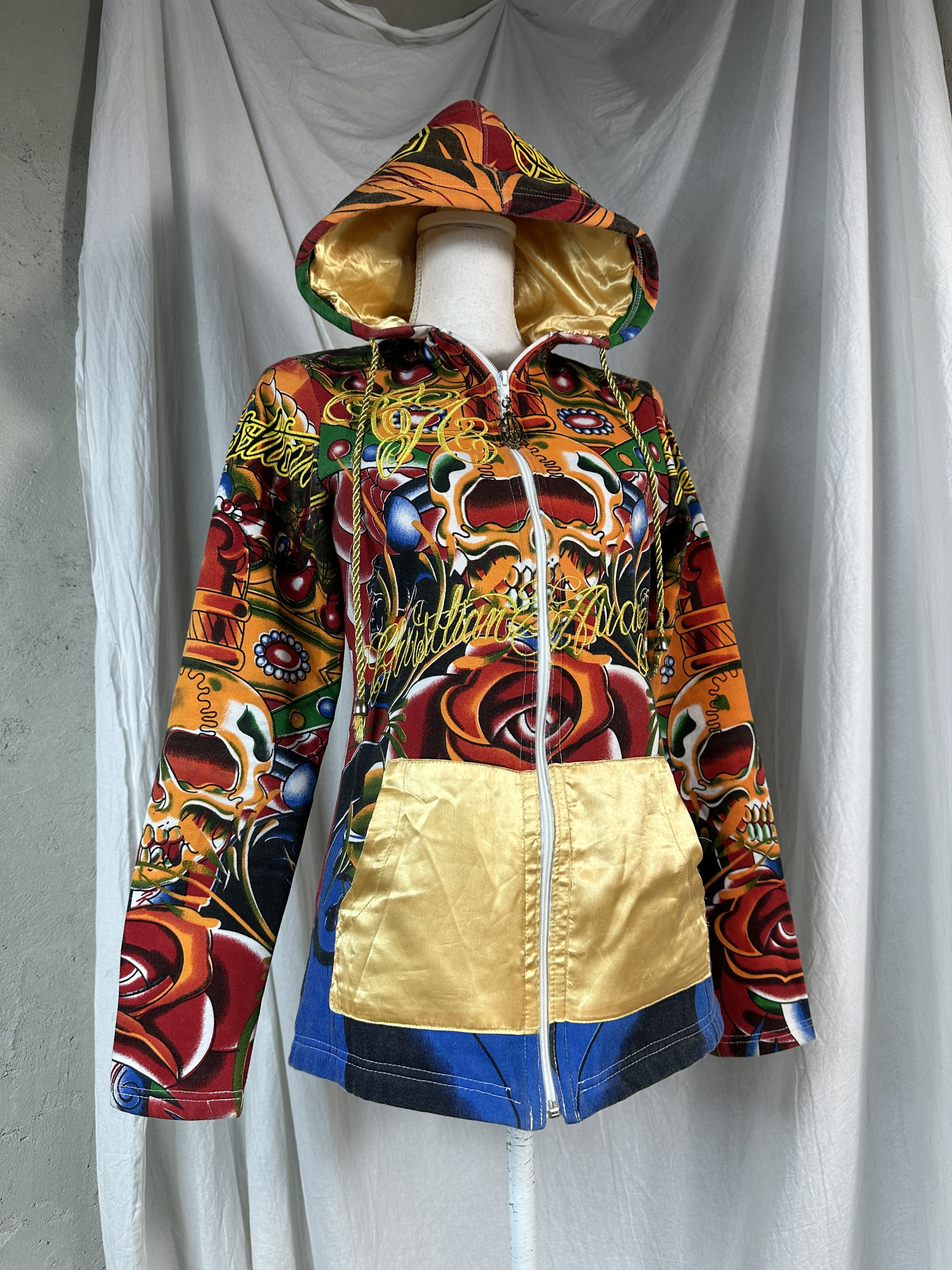 Christian Audigier × Vintage Vintage Christian Audigier Y2K Hoodie Size US M / EU 48-50 / 2 - 9 Thumbnail