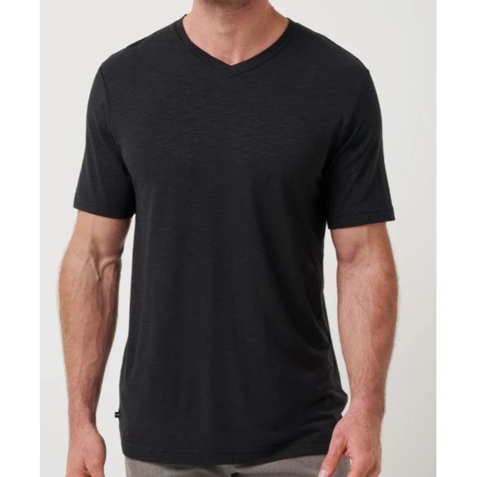 TravisMathew Travis Mathew Cloud Stretch Pima Cotton short sleeve V-neck Size US M / EU 48-50 / 2 - 1 Thumbnail