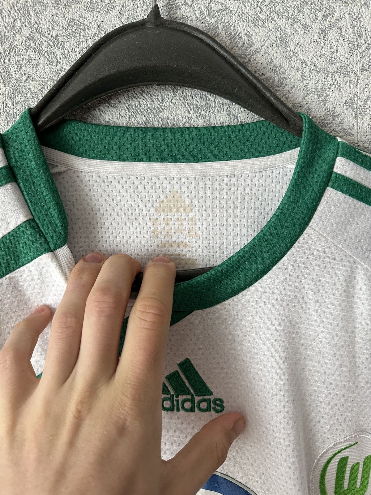 Adidas Wolfsburg 2009 2010 home shirt jersey 11 soccer football kit Size US XL / EU 56 / 4 - 4 Thumbnail