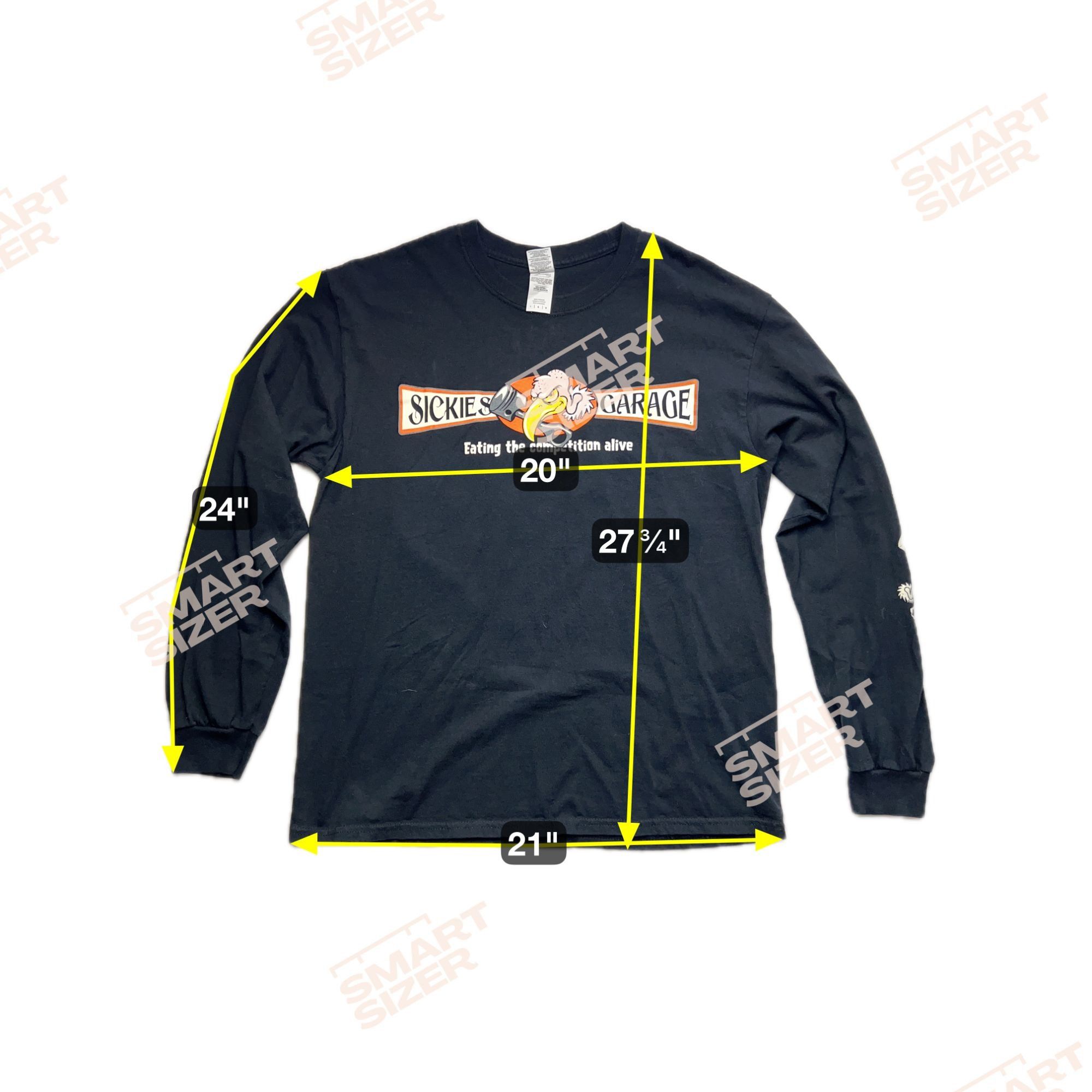 Other Sickies Garage Burgers & Brews Large Long Sleeve Shirt Size US L / EU 52-54 / 3 - 6 Thumbnail