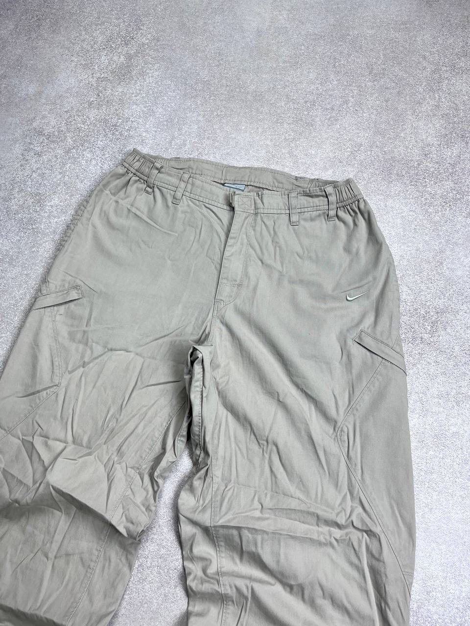 Nike × Vintage Vintage Nike Swoosh Baggy Trackpants Y2K L Size US 34 / EU 50 - 3 Thumbnail