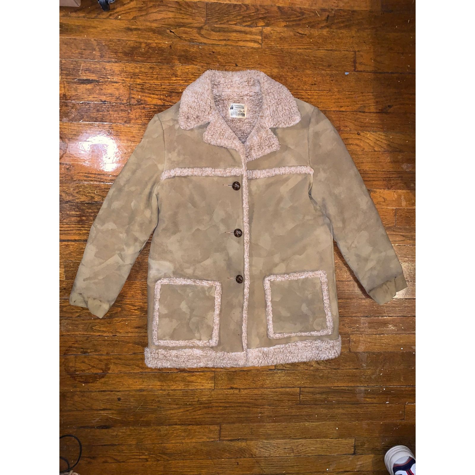 Vintage Penny Lane Coat Womens 16 Shearling Style Faux Suede Jacket Size XXL / US 16-18 / IT 52-54 - 1 Thumbnail