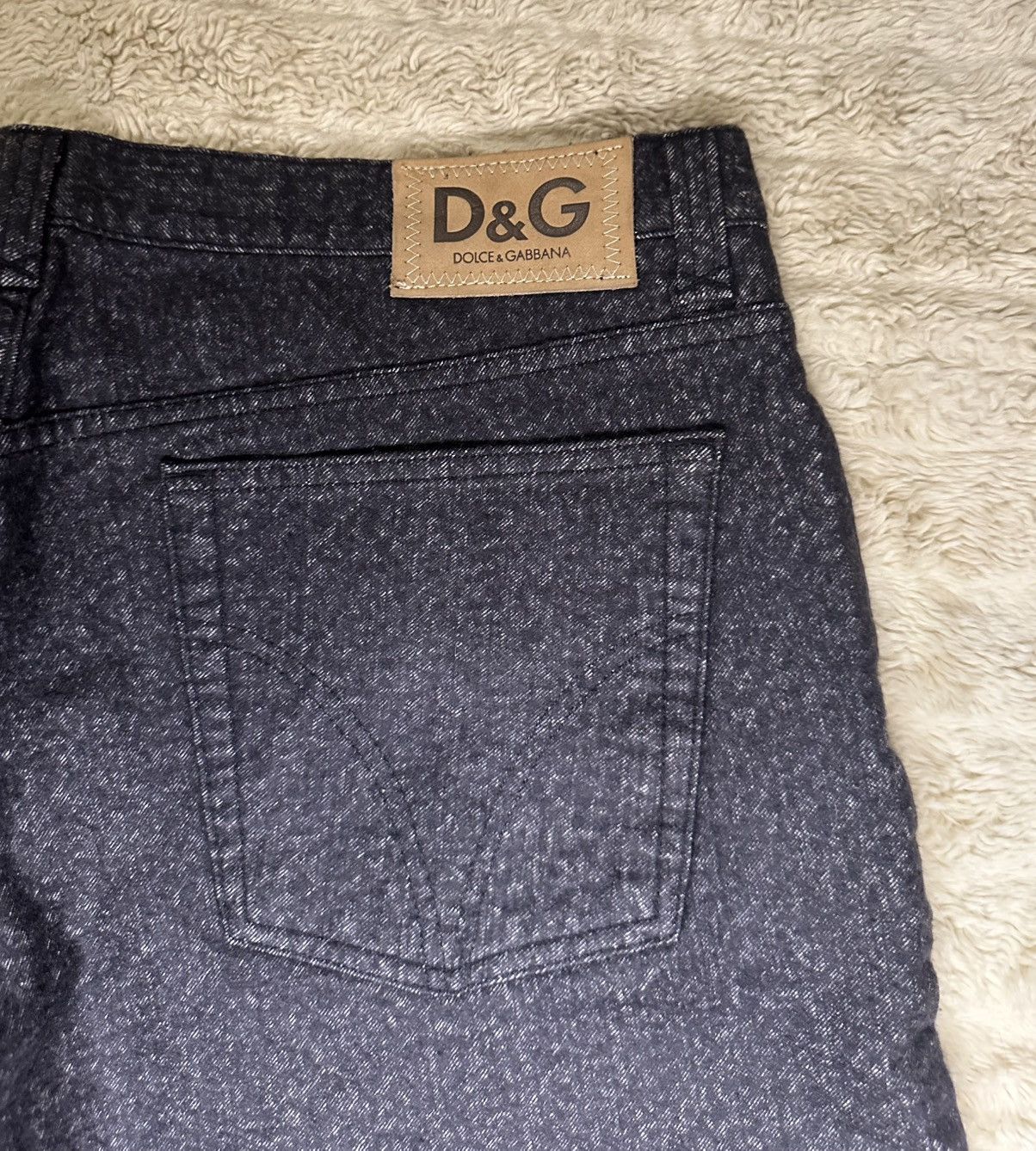 Dolce & Gabbana D&G gray cotton/wool mid-rise straight leg jeans IT 42/US 32 Size US 32 / EU 48 - 9 Thumbnail