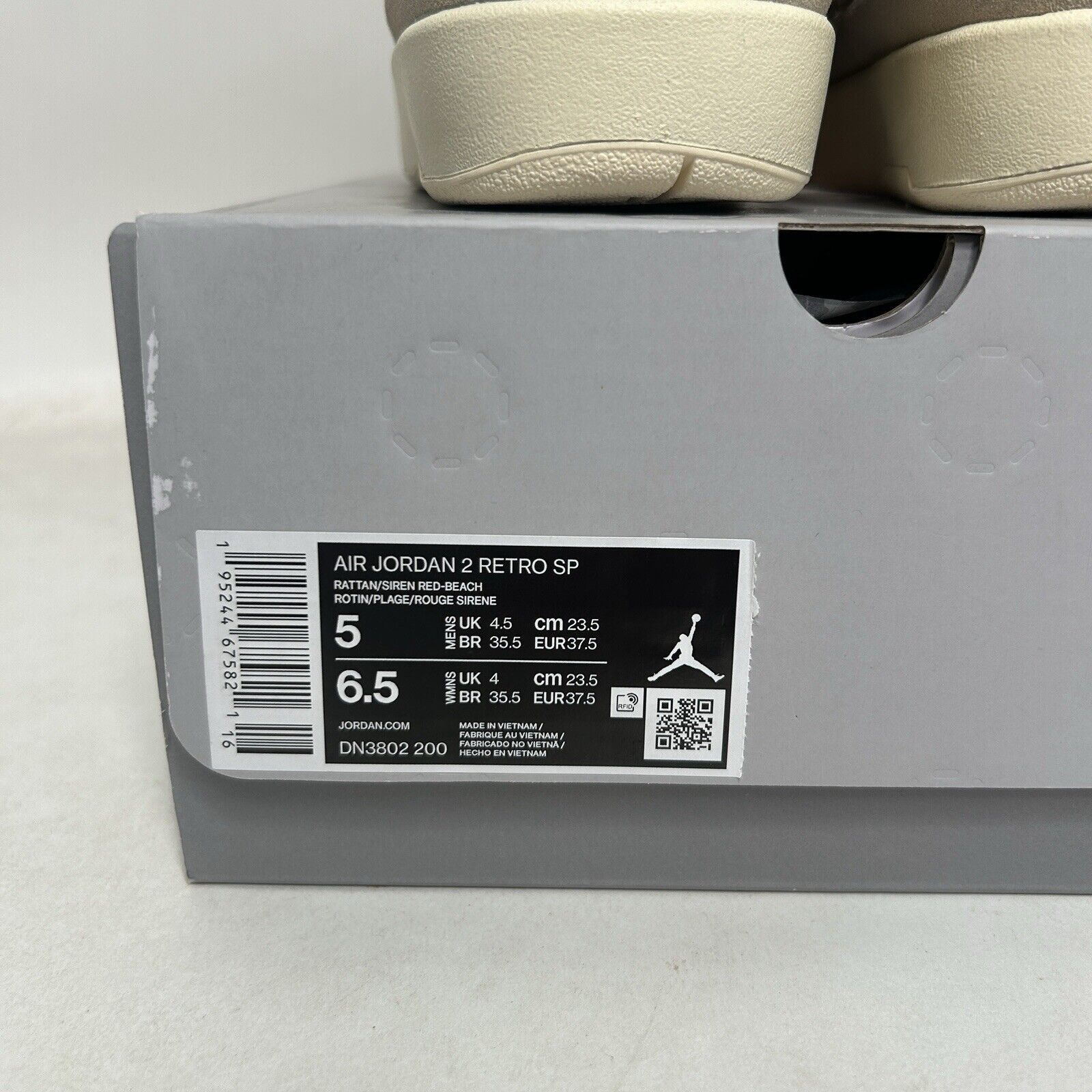 Jordan Brand Nike Air Jordan 2 Retro SP X Union LA “Rattan” 2024 Size US 6.5 / IT 36.5 - 5 Thumbnail