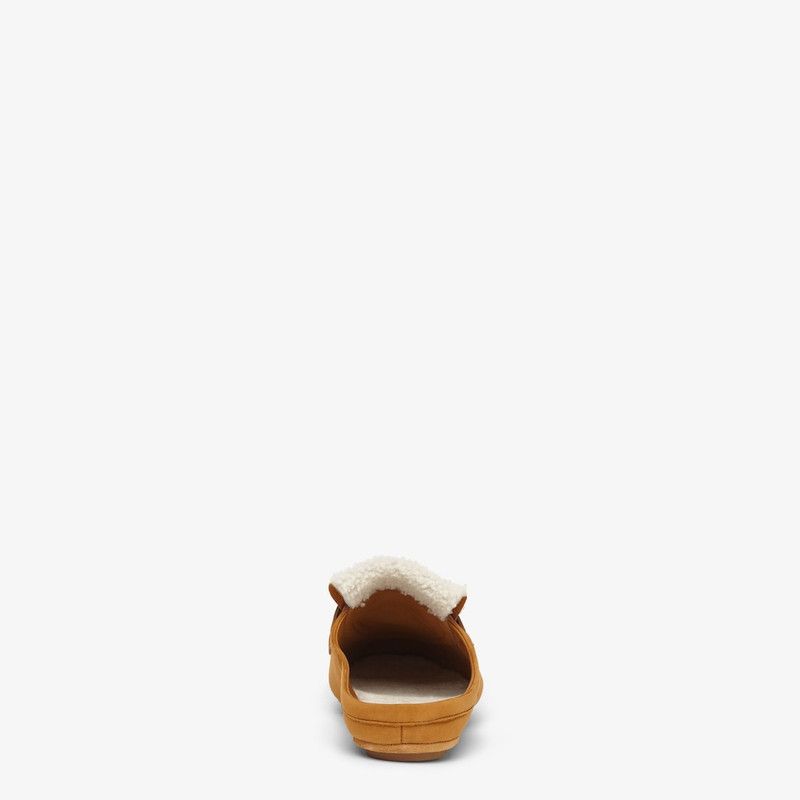 Fendi o1B3y1r0426 Baguette Suede & Shearling Mules in Brown Size US 8 / IT 38 - 3 Thumbnail