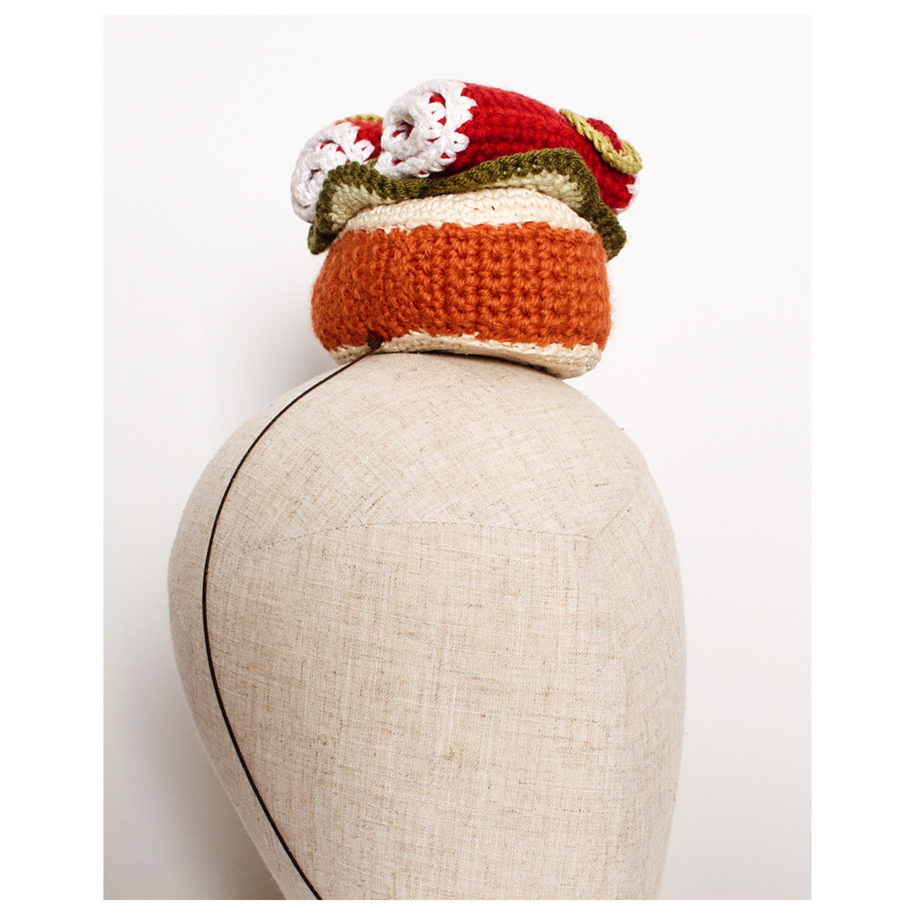 Bernhard Willhelm vintage 2001 crochet BERNHARD WILLHELM amigurumi headpiece Size ONE SIZE - 4 Thumbnail