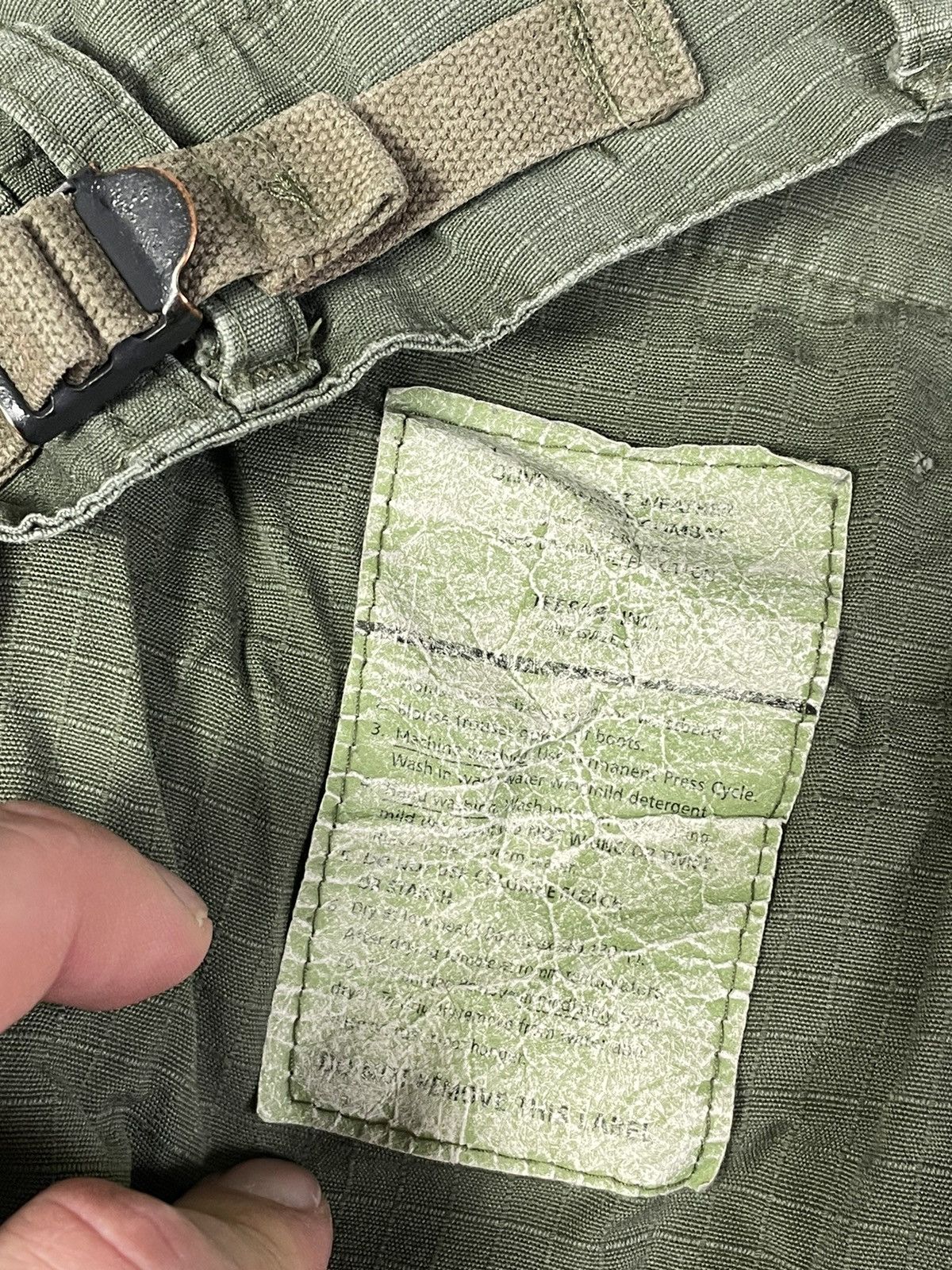 Japanese Brand × Vintage Vintage 60s Vietnam War WR Poplin Ripstop Cargo Pants USA Size US 36 / EU 52 - 6 Thumbnail