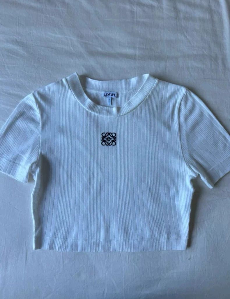 Loewe LOEWE Short round neck short sleeve T-shirt Size S / US 4 / IT 40 - 2 Thumbnail