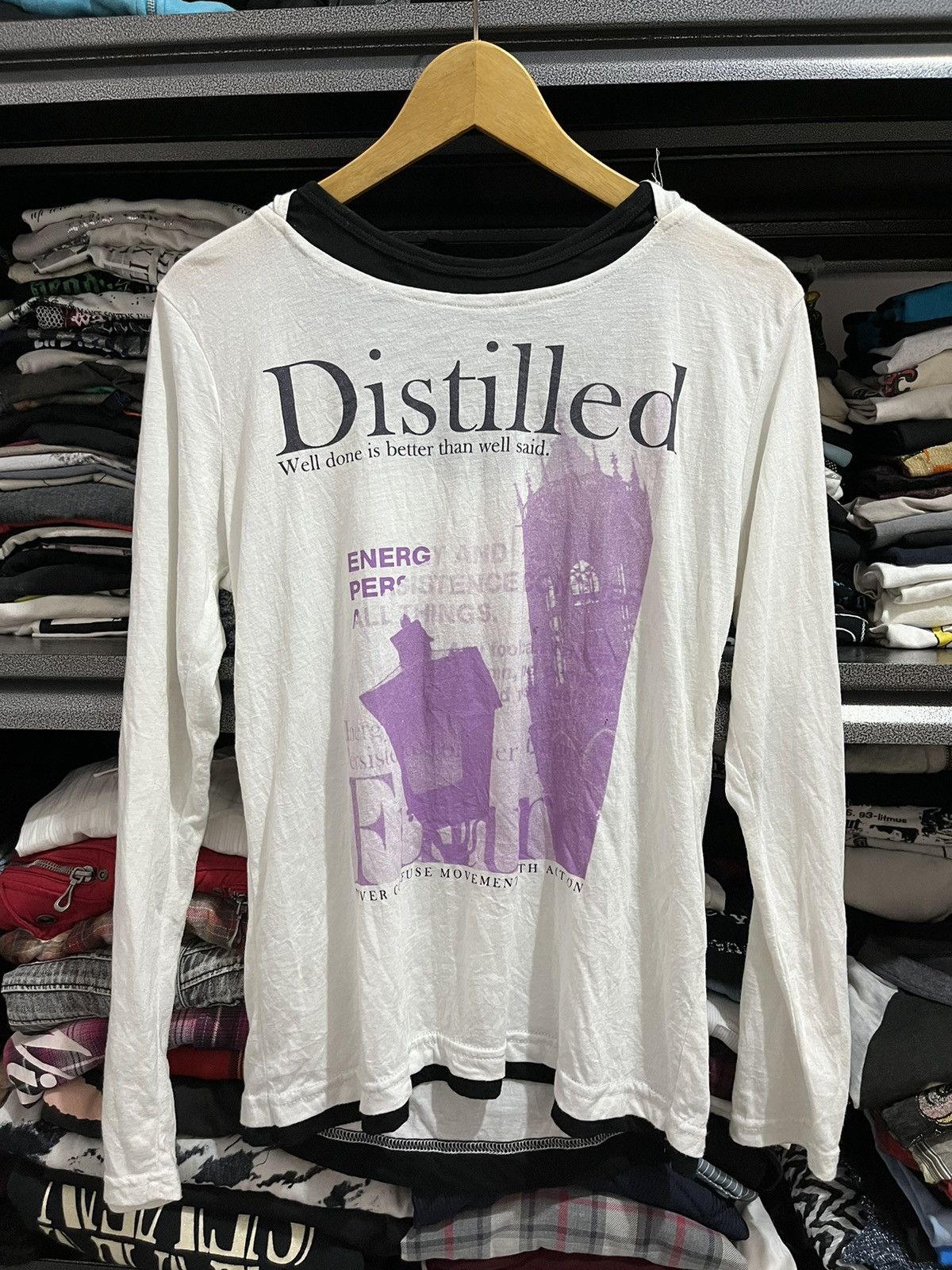 Beauty Beast × Hysteric Glamour × Yasuyuki Ishii 💸BINDINGOFFER💸Launching pad poem tee layer with hooded Size US M / EU 48-50 / 2 - 1 Thumbnail
