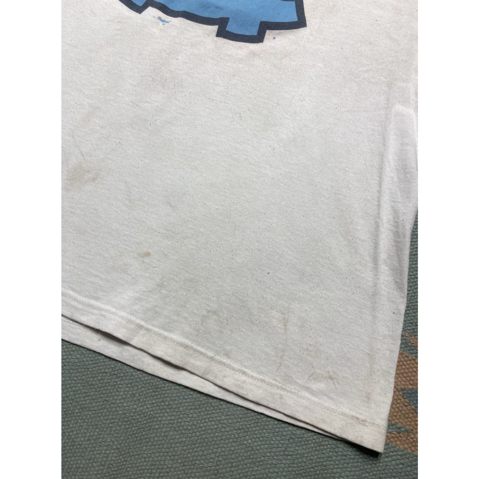 Vintage VINTAGE Majestic UNC Tar Heels University T-Shirt Ringer NCAA White Large Men Size L Shirt Size US L / EU 52-54 / 3 - 2 Thumbnail