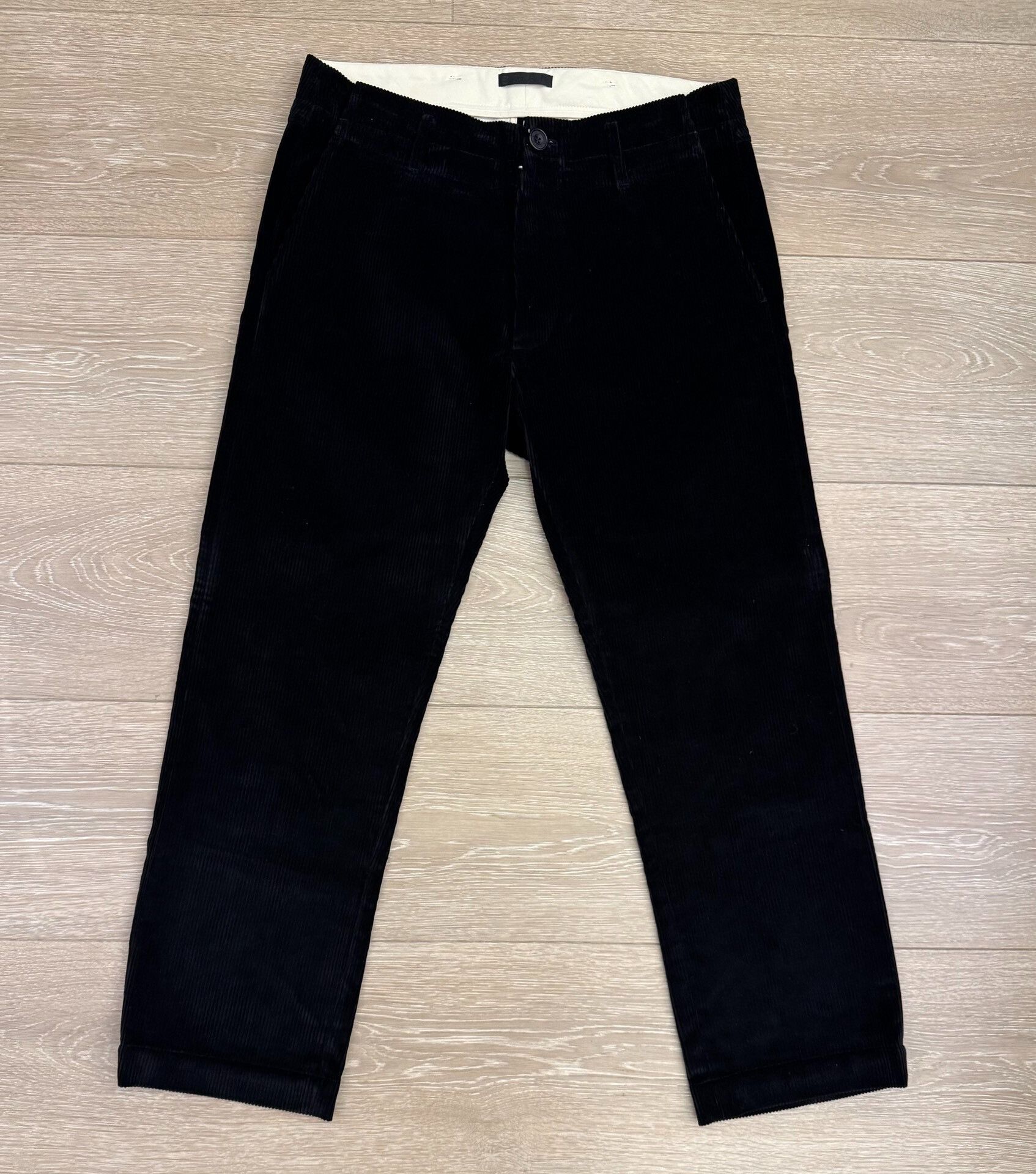 3MAN Black Corduroy Trousers by 3MAN Size US 30 / EU 46 - 1 Thumbnail