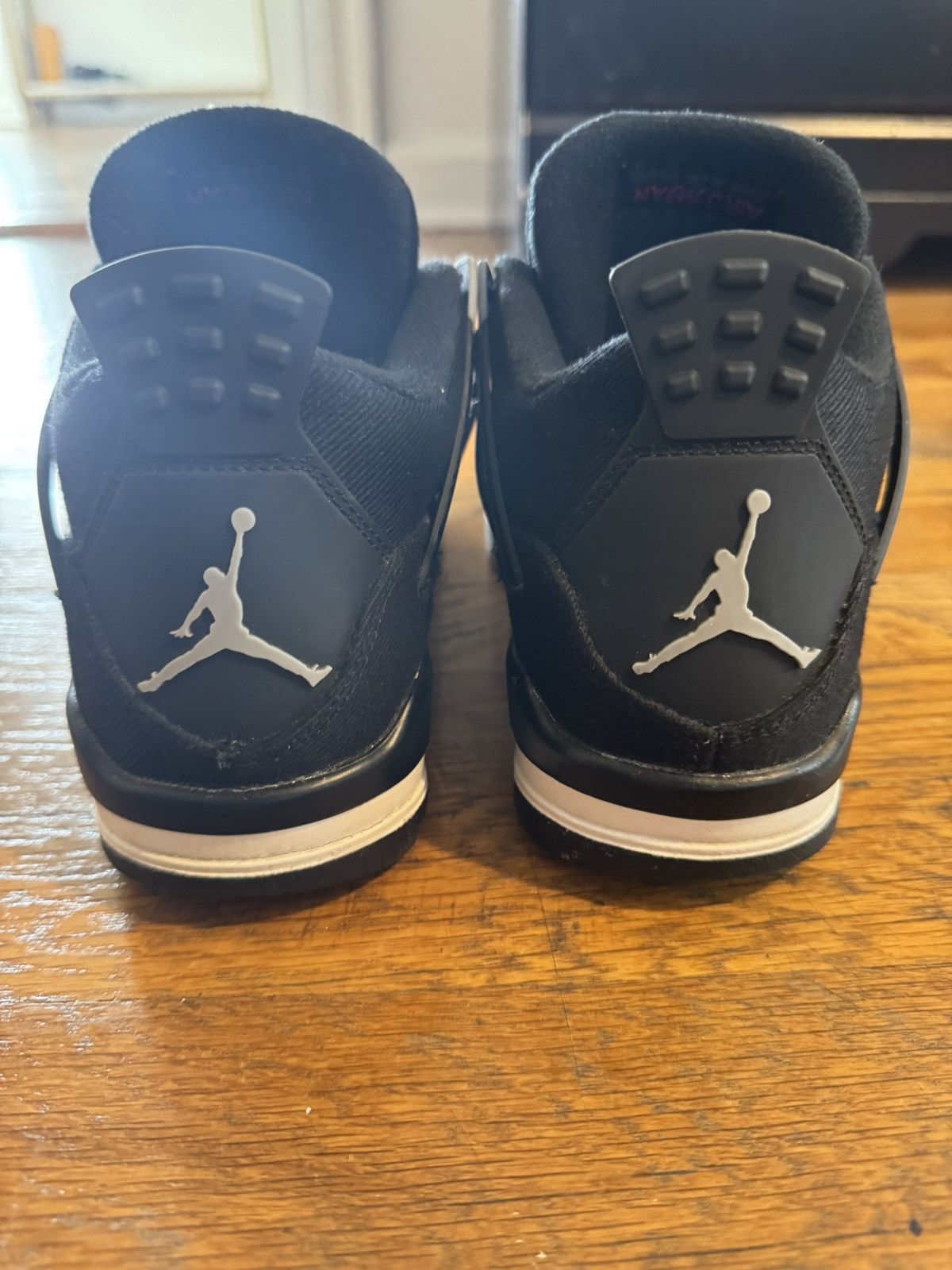 Jordan Brand jordan 4 black canvas Size US 5.5 / EU 38 - 4 Thumbnail