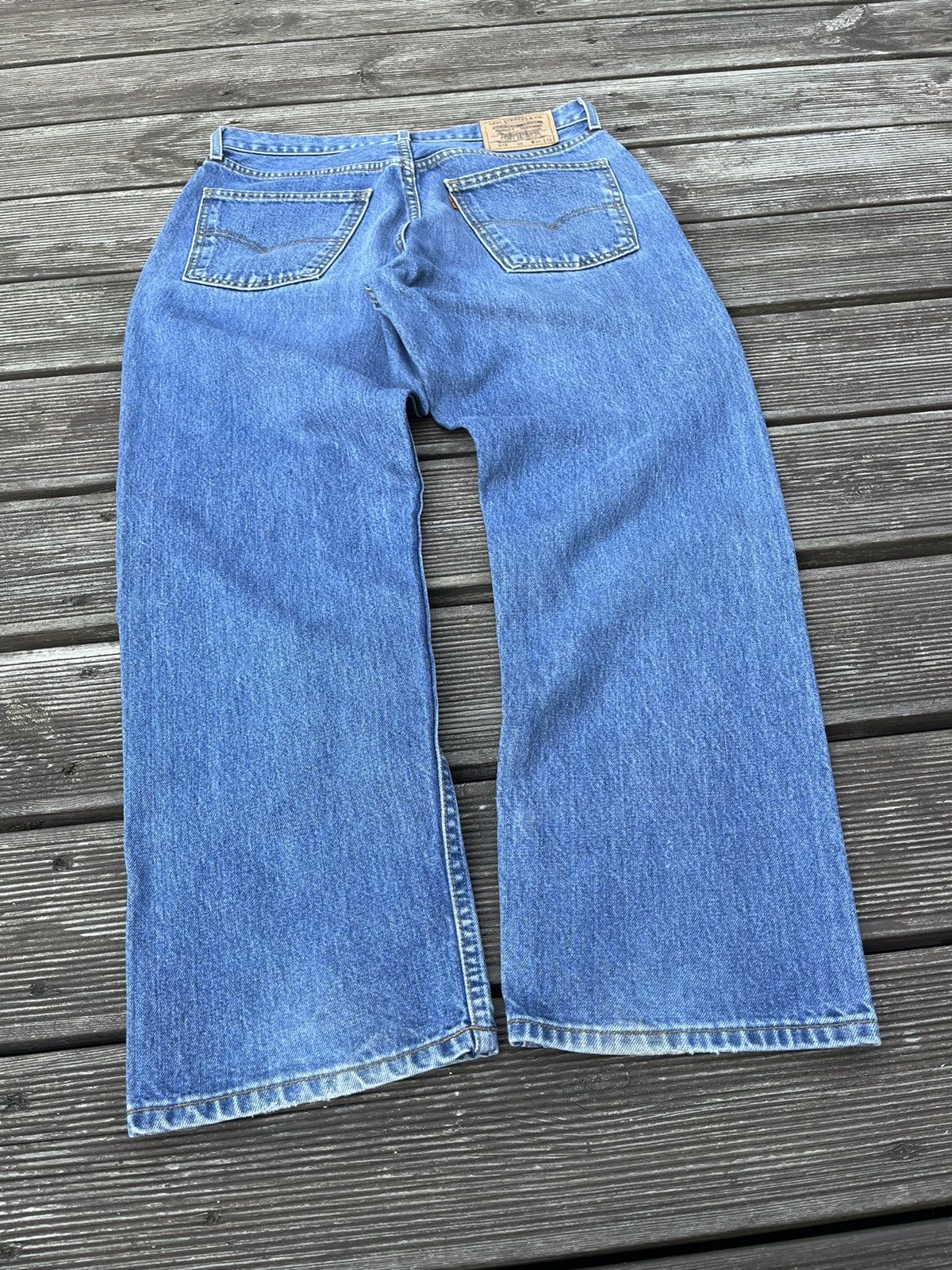Levi's Vintage 90s Levis 618 34x30 Orange Tab Jeans Blue Pants @250 Size US 34 / EU 50 - 2 Thumbnail