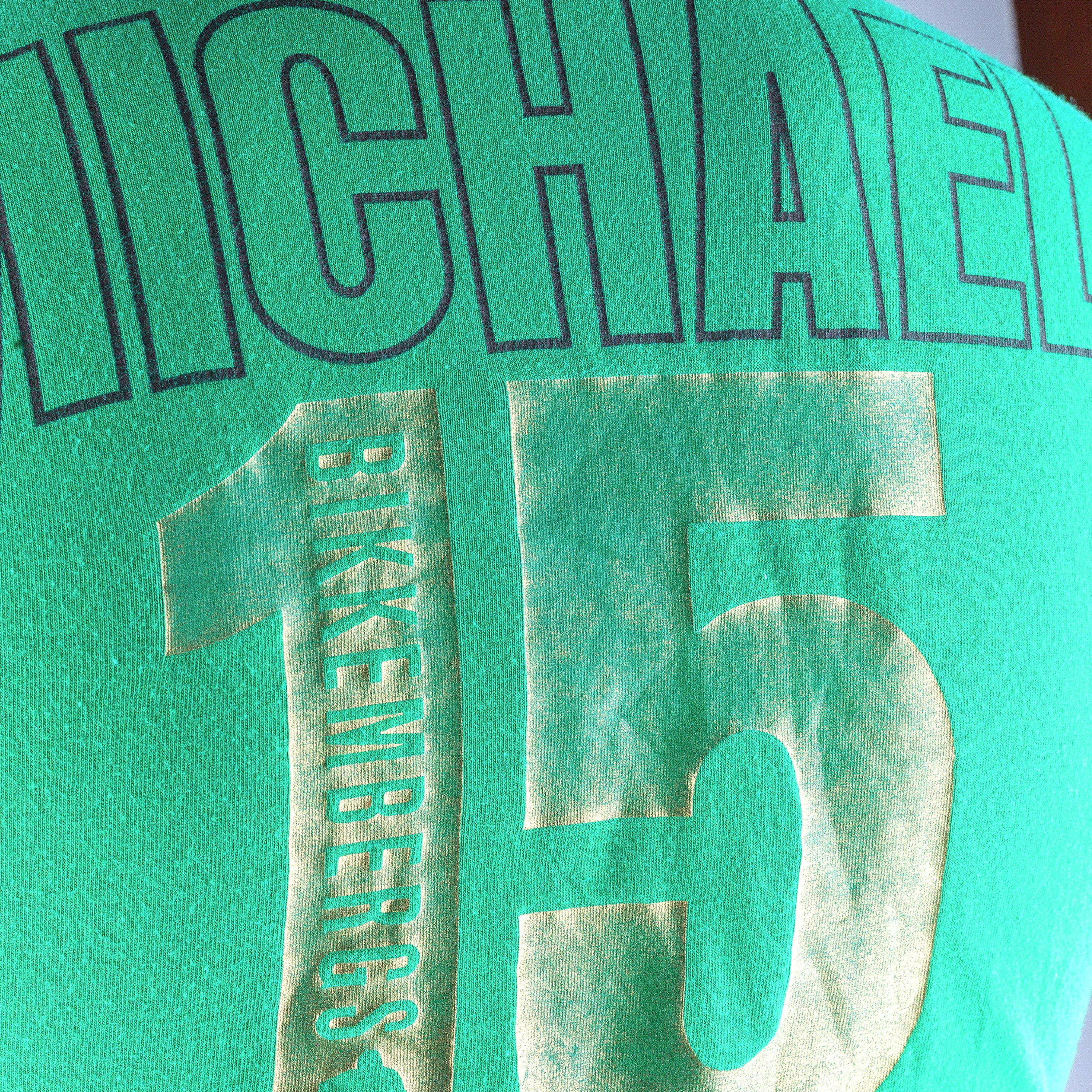 Dirk Bikkembergs Vintage Green Football Polo Shirt Top (S)