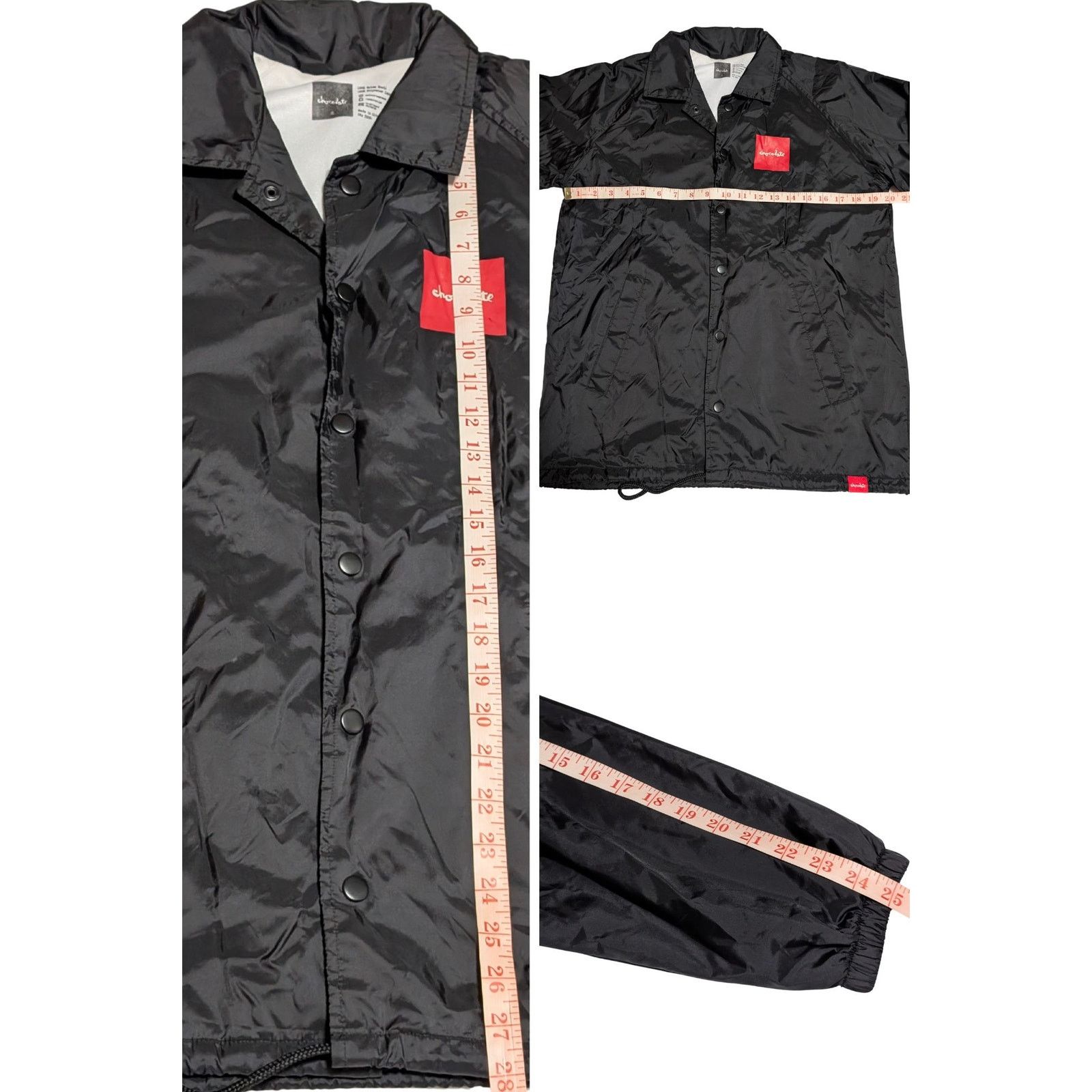 Unknown London Chocolate Skateboards Beimar Windbreaker Jacket Black S USED Size US S / EU 44-46 / 1 - 8 Thumbnail