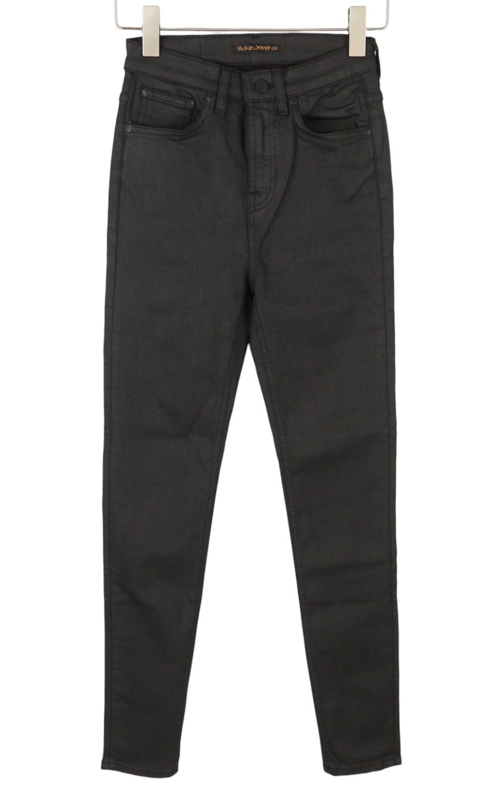 Nudie Jeans HIGHTOP TILDE PAINTED BLACK W27/L32 Coated Skinny 87254 Size 27" / US 4 / IT 40 - 1 Thumbnail
