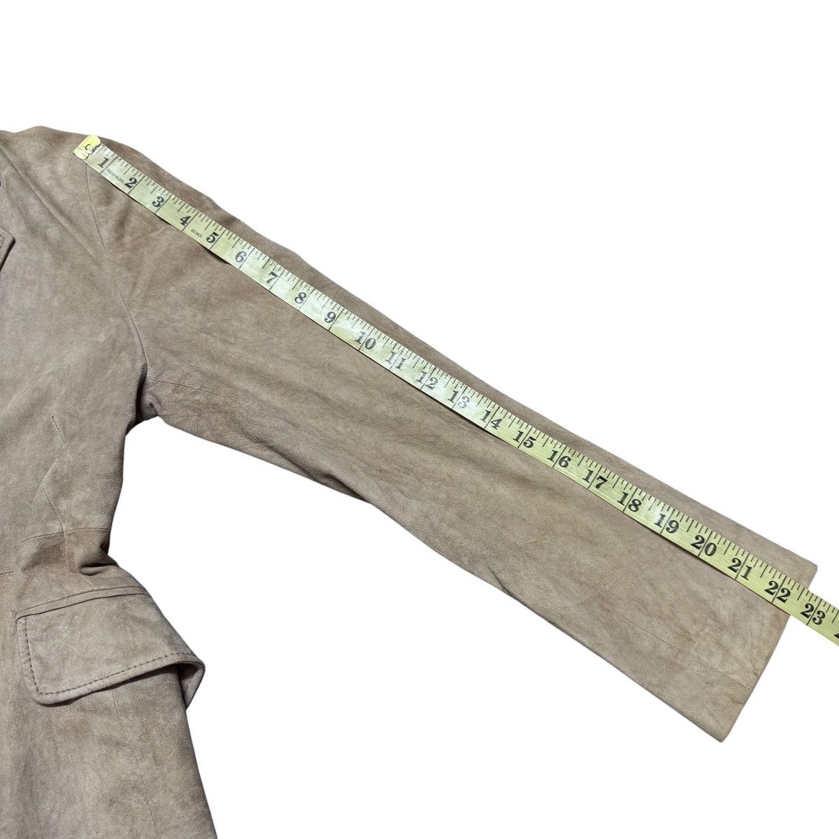 Jil Sander Jil Sander Suede Leather Blazer Jacket Beige Size XS / US 0-2 / IT 36-38 - 19 Thumbnail