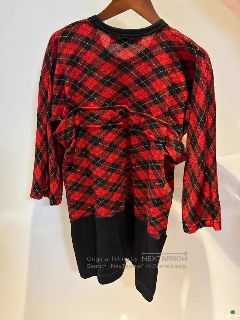 Comme des Garcons Comme des Garcons Red Plaid Bow Top Size M / US 6-8 / IT 42-44 - 2 Thumbnail