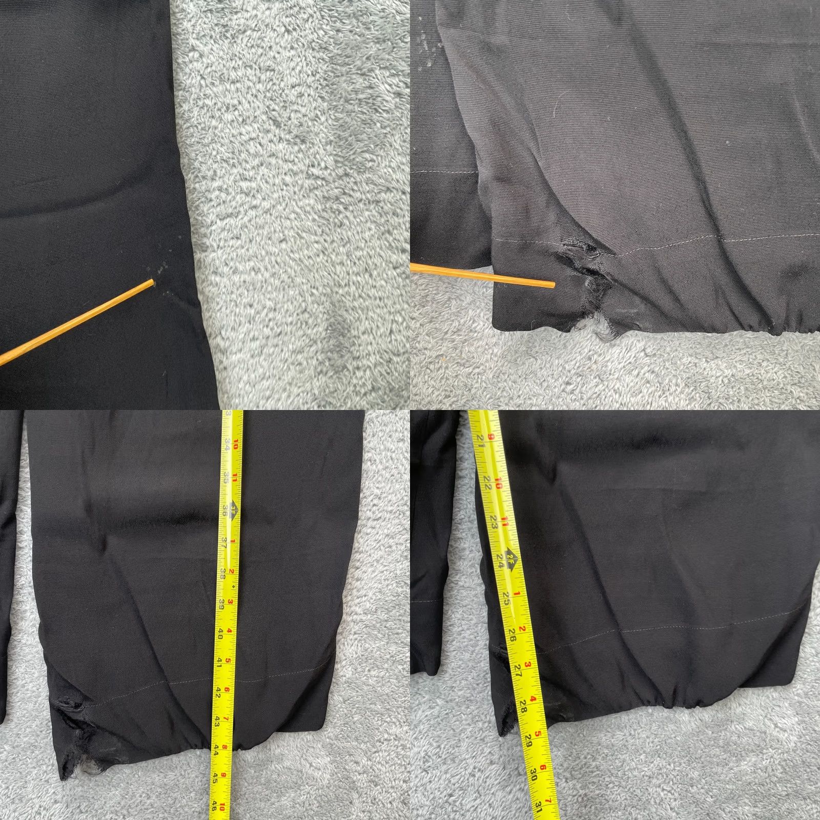 Vintage Cabi Pants Womens Large Black Cafe Lounger Wide Leg Elastic Waist Relaxed Flaw Size 24" / US 00 / IT 34 - 8 Thumbnail