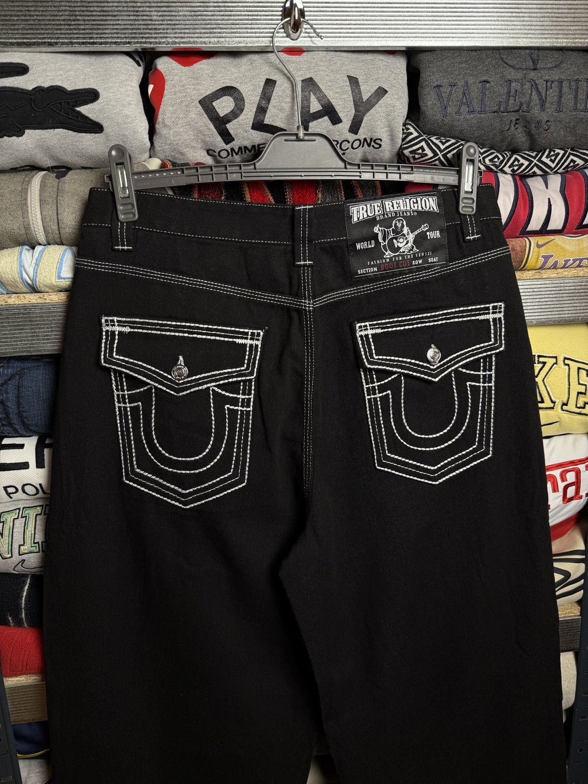 True Religion True Religion Black Crazy Sk8 Pants Size US 36 / EU 52 - 4 Thumbnail