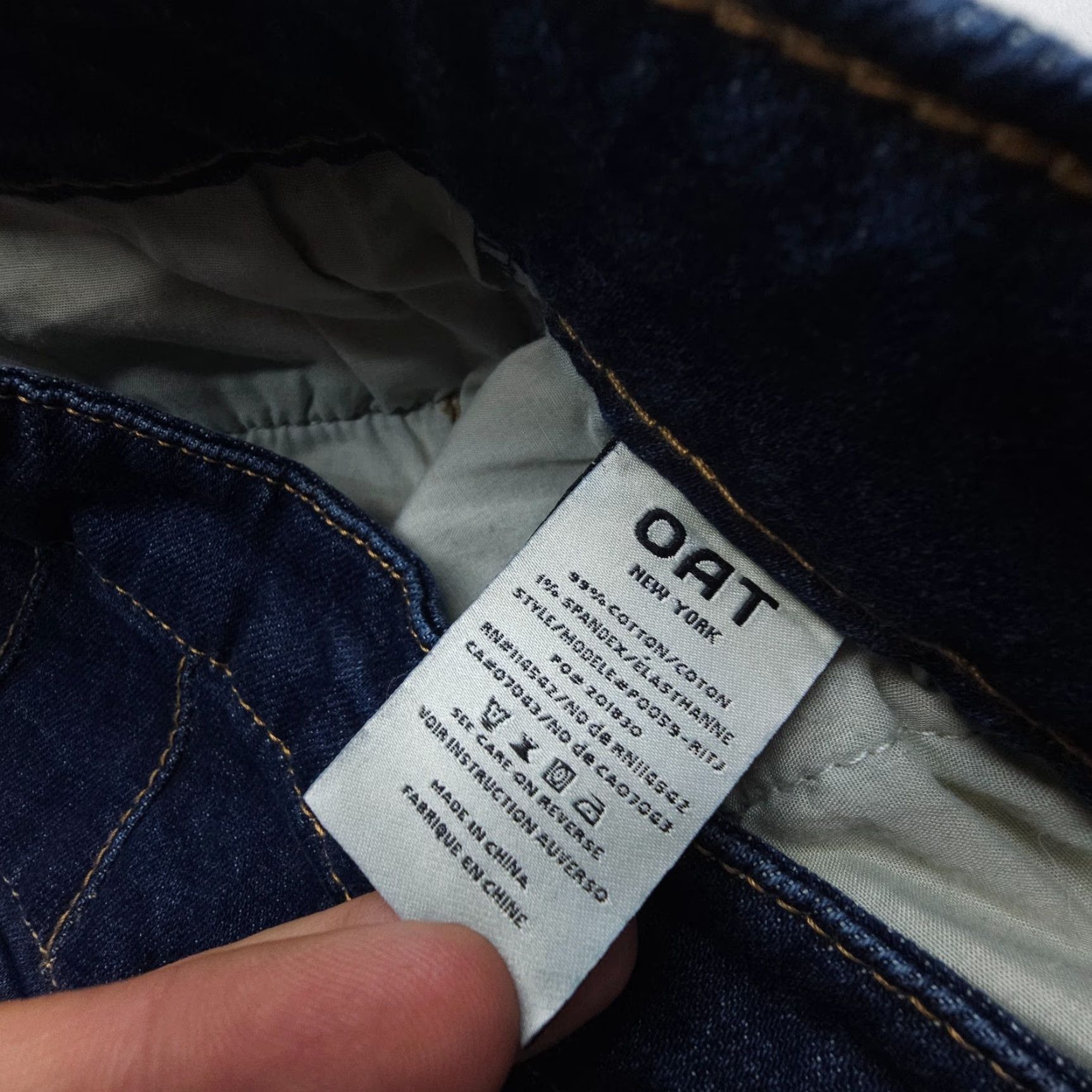 Vintage VINTAGE OAT New York High Rise Flare Jeans Women Regular 29 Inseam 30 Dark Wash Blue Bohemian Festival 8 Women’s Jeans Size 30" / US 8 / IT 44 - 4 Thumbnail