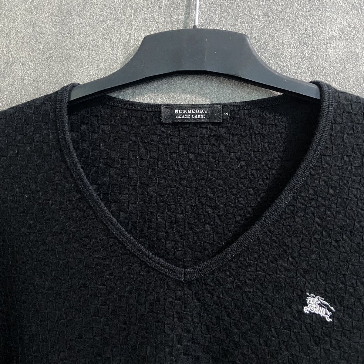 Burberry × Japanese Brand Burberry Black Label V Neck Longsleeve Size S / US 4 / IT 40 - 5 Thumbnail