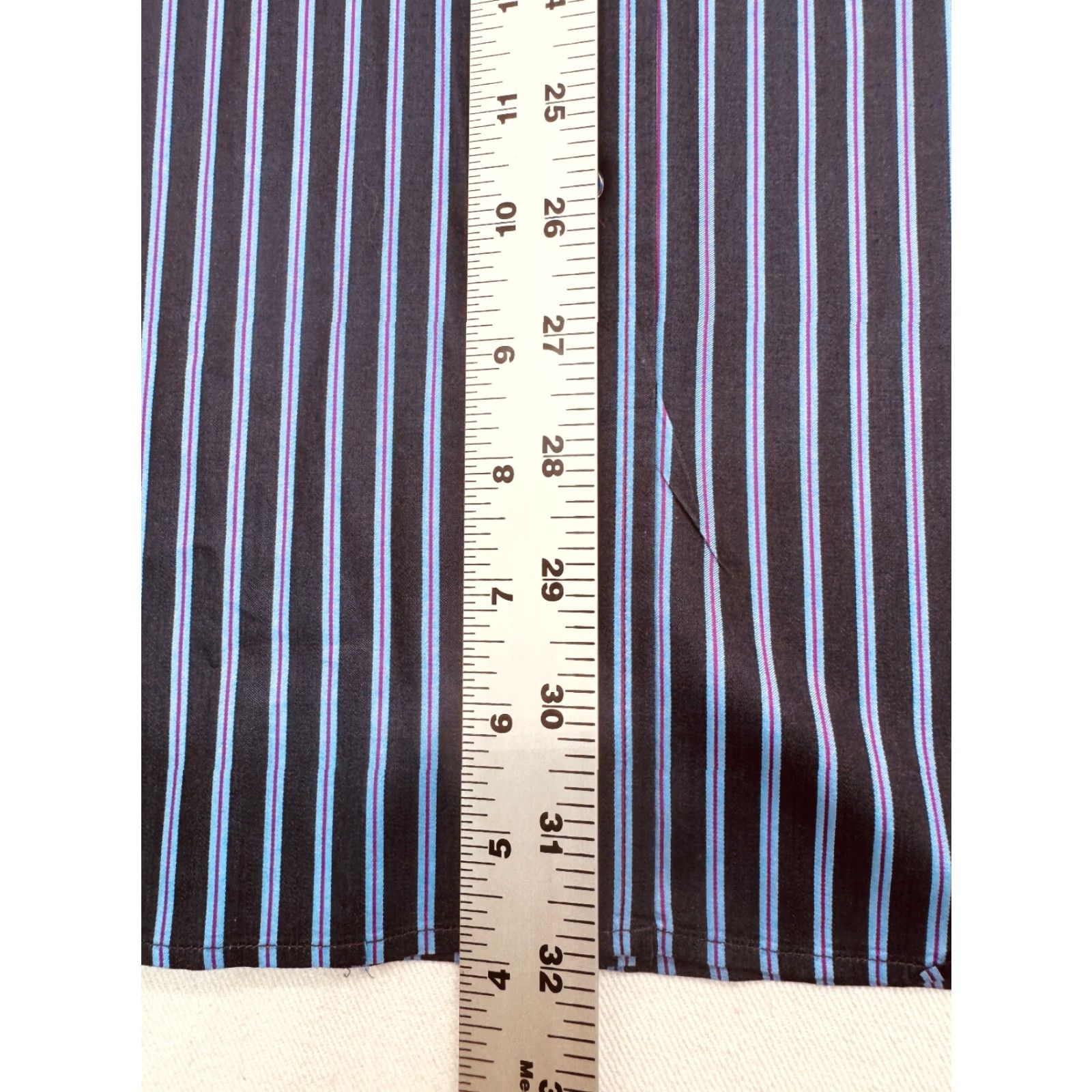 BUGATCHI Bugatchi Uomo Shirt Long Sleeve Mens XL 100% Cotton Striped Dress Button-Down Casual Classic Colorful Size US XL / EU 56 / 4 - 6 Thumbnail