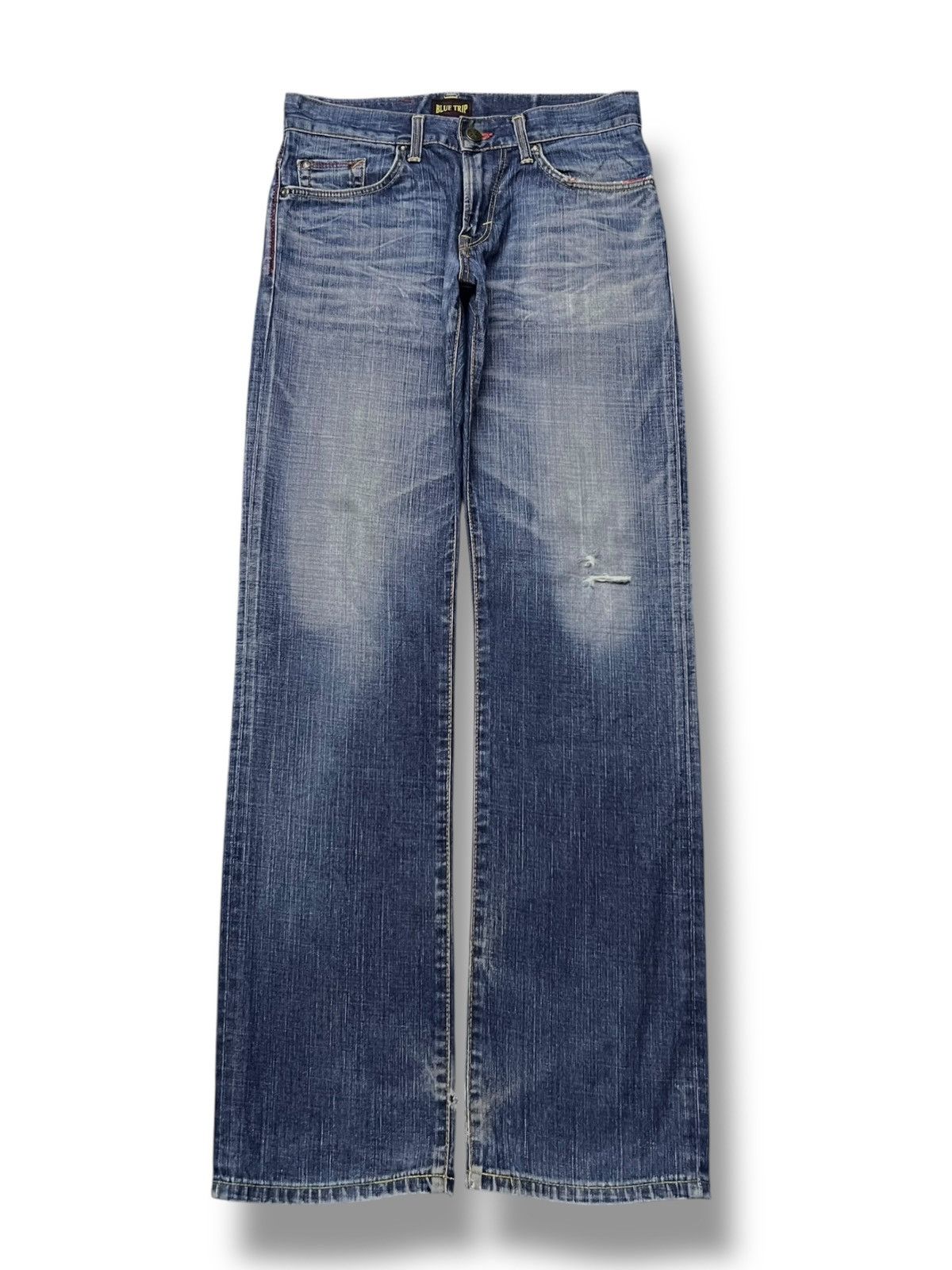 Edwin Vintage Edwin Blue Trip Japan - Faded Wash, Distressed Denim Size US 32 / EU 48 - 2 Thumbnail