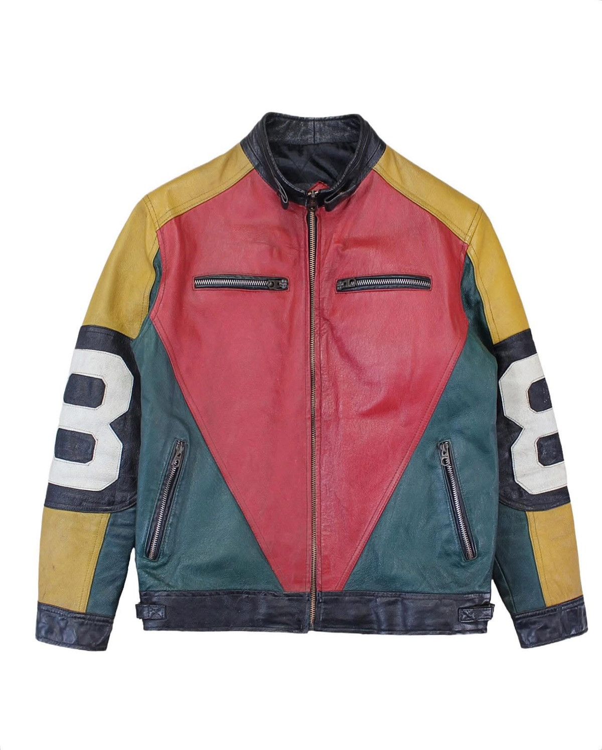 Vintage 1980S PHASE 2 8 BALL RACER LEATHER JACKET Size US M / EU 48-50 / 2 - 2 Thumbnail